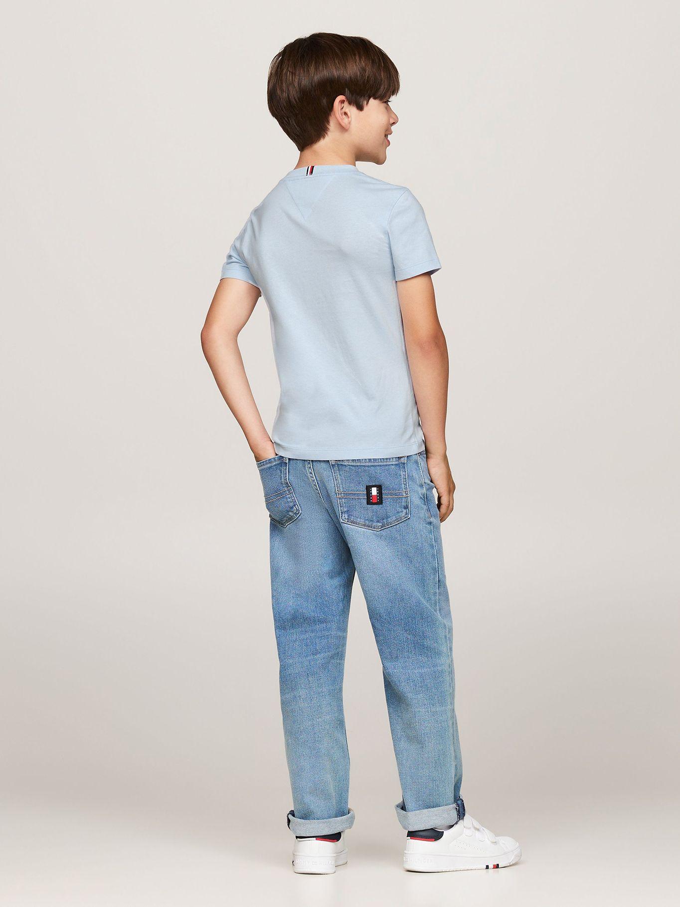 Polera De Niño Essential Cotton Celeste Tommy Hilfiger-2