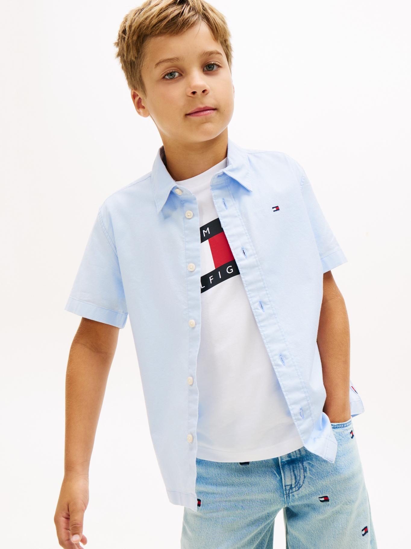 Camisa Oxford De Manga Corta-0