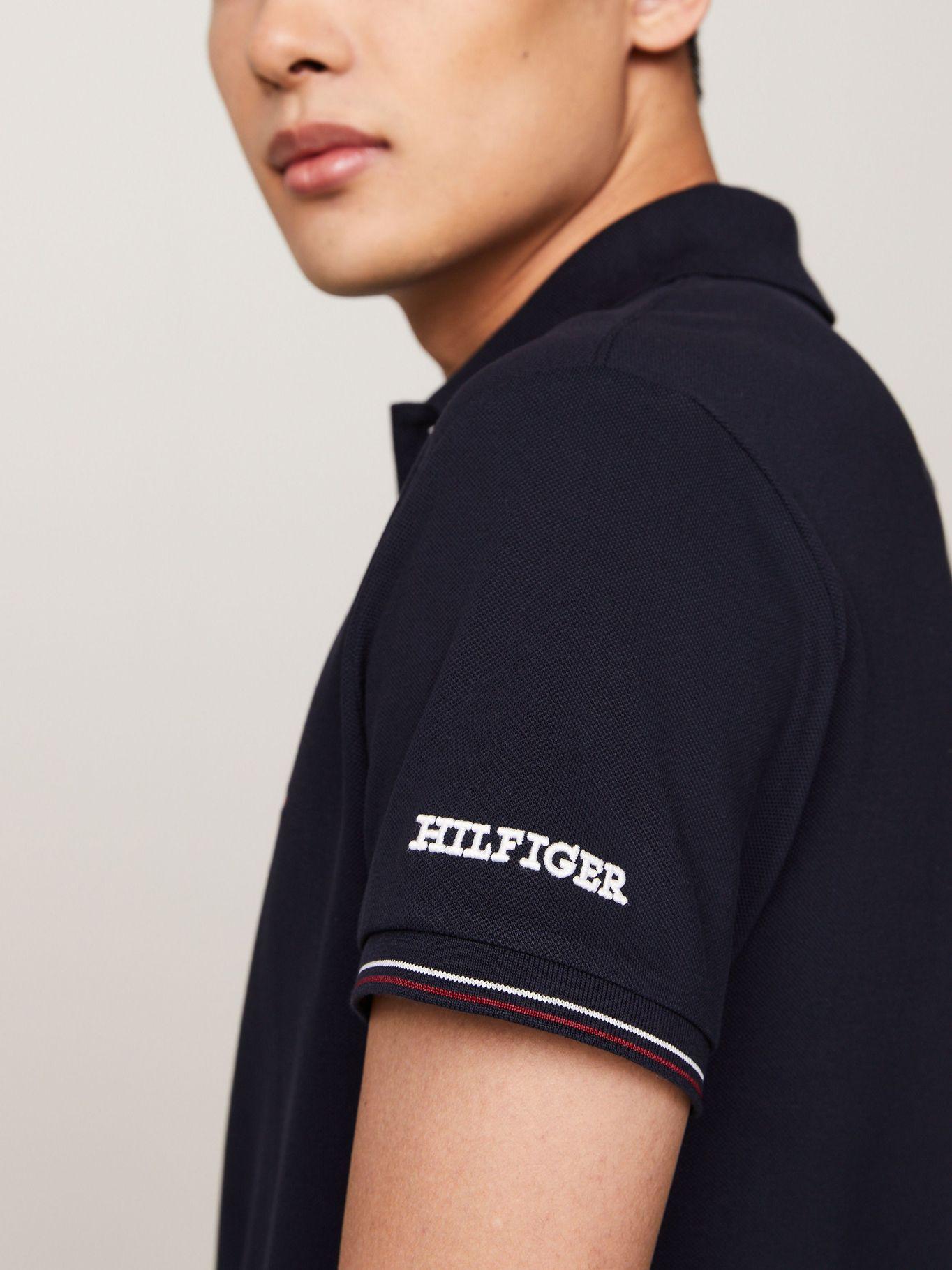 Polo De Corte Tapeta A Contraste Azul Tommy Hilfiger-3