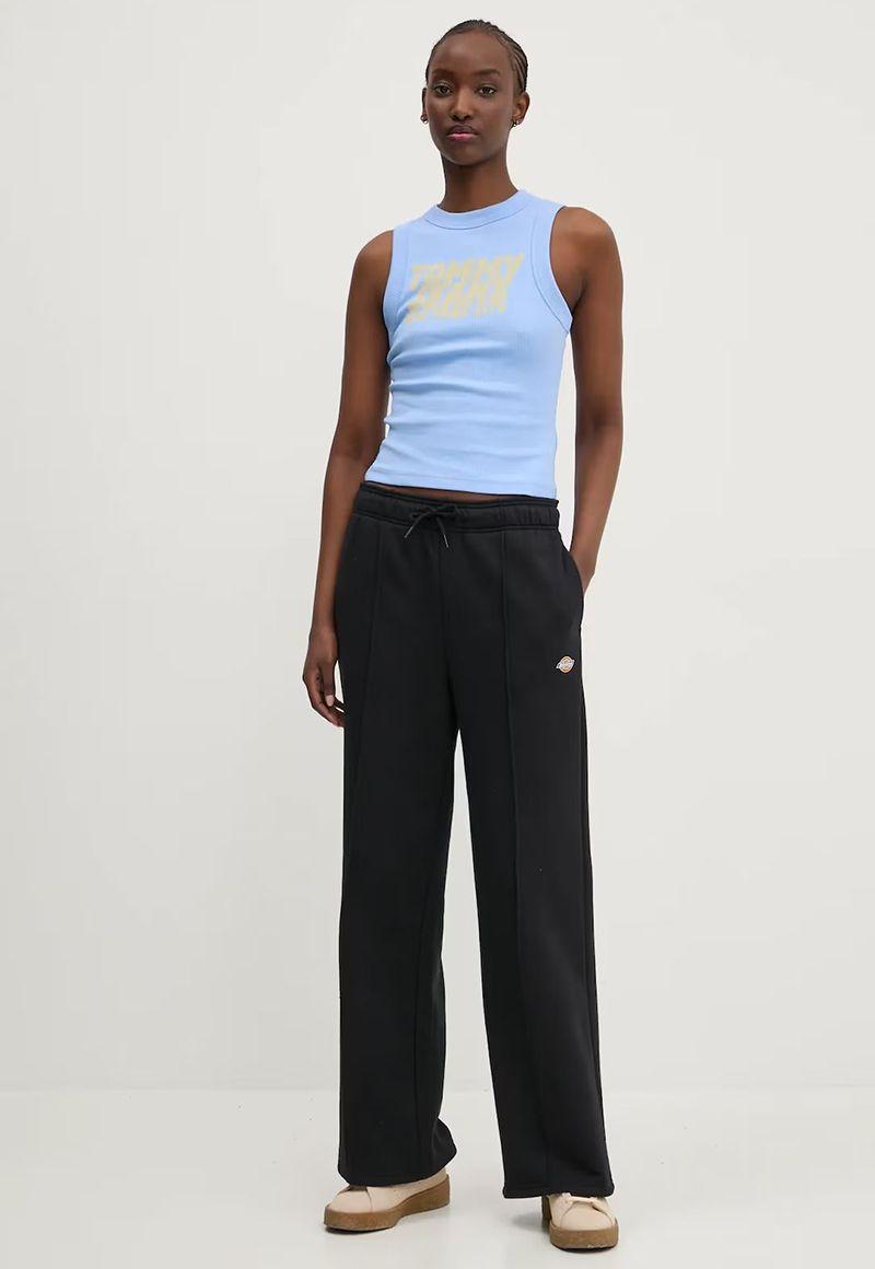 Polera Bubble Con Logo Celeste Tommy Jeans-1