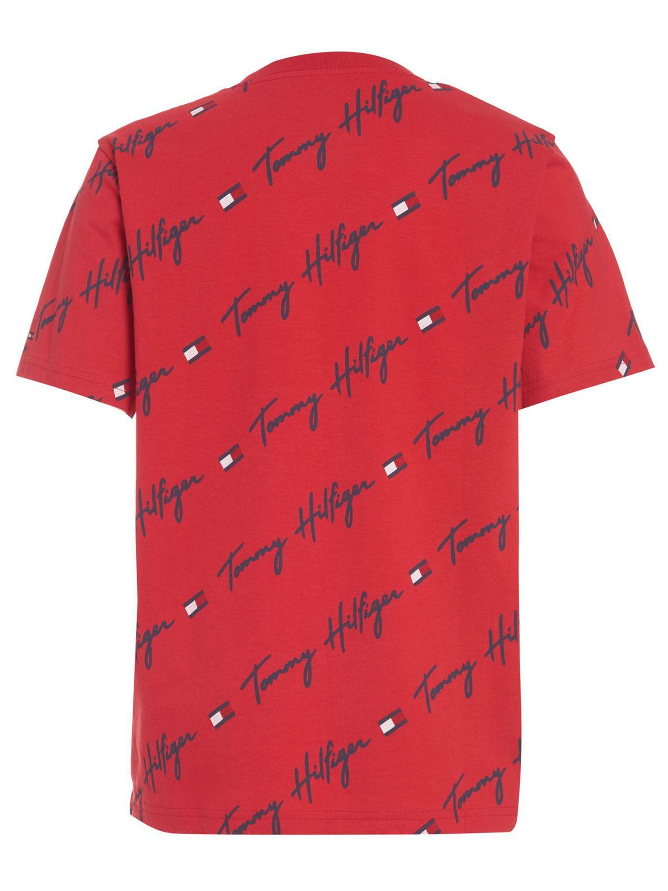 Polera Repeat Logo Rojo Tommy Hilfiger-1