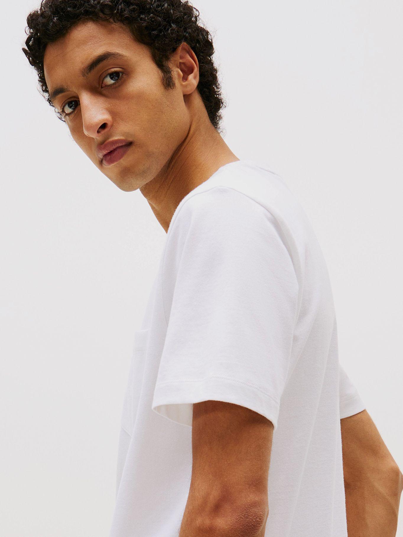Polera Essential Solid Pocket Blanco Tommy Hilfiger-3