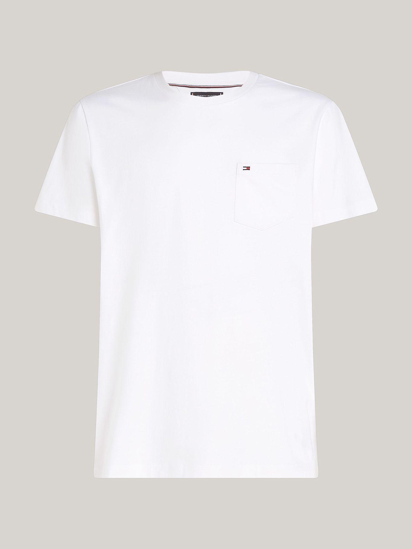 Polera Essential Solid Pocket Blanco Tommy Hilfiger-4