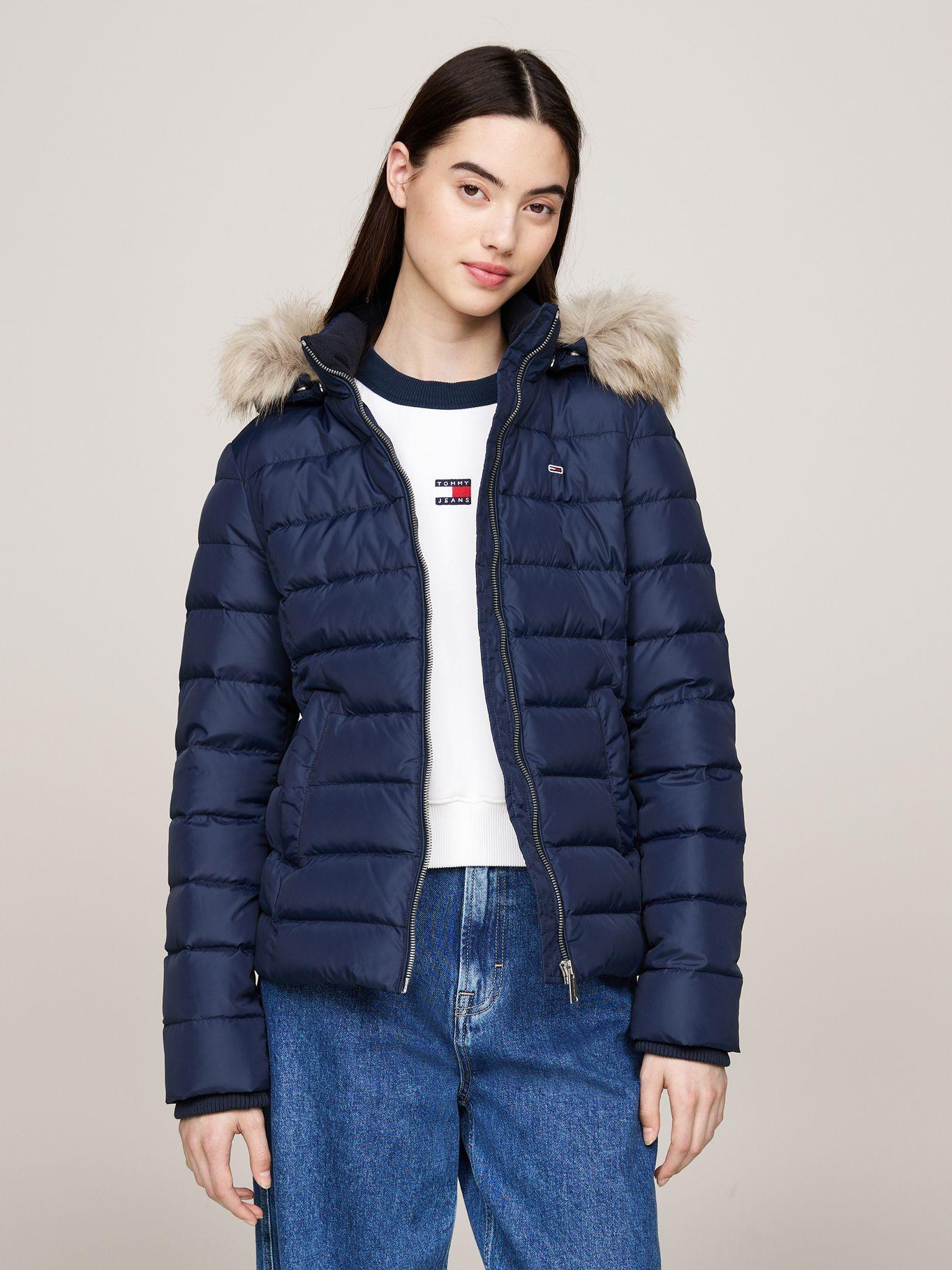 Parka Hooded Basic Acolchada Azul Tommy Jeans-0