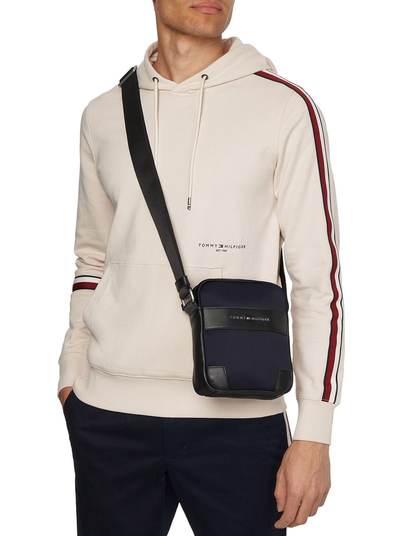 Bolso Reporter Urban Con Logo Azul Tommy Hilfiger-4