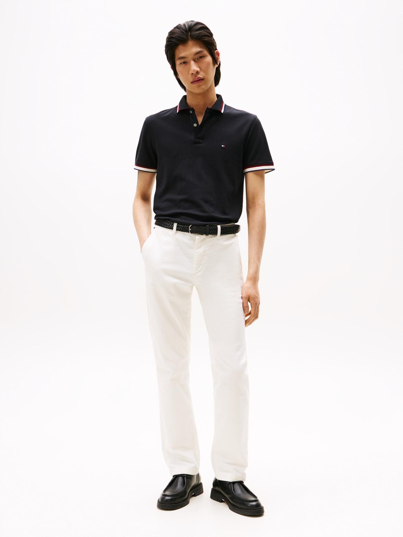 Polo Slim Fit Con Logo Negro Tommy Hilfiger-1