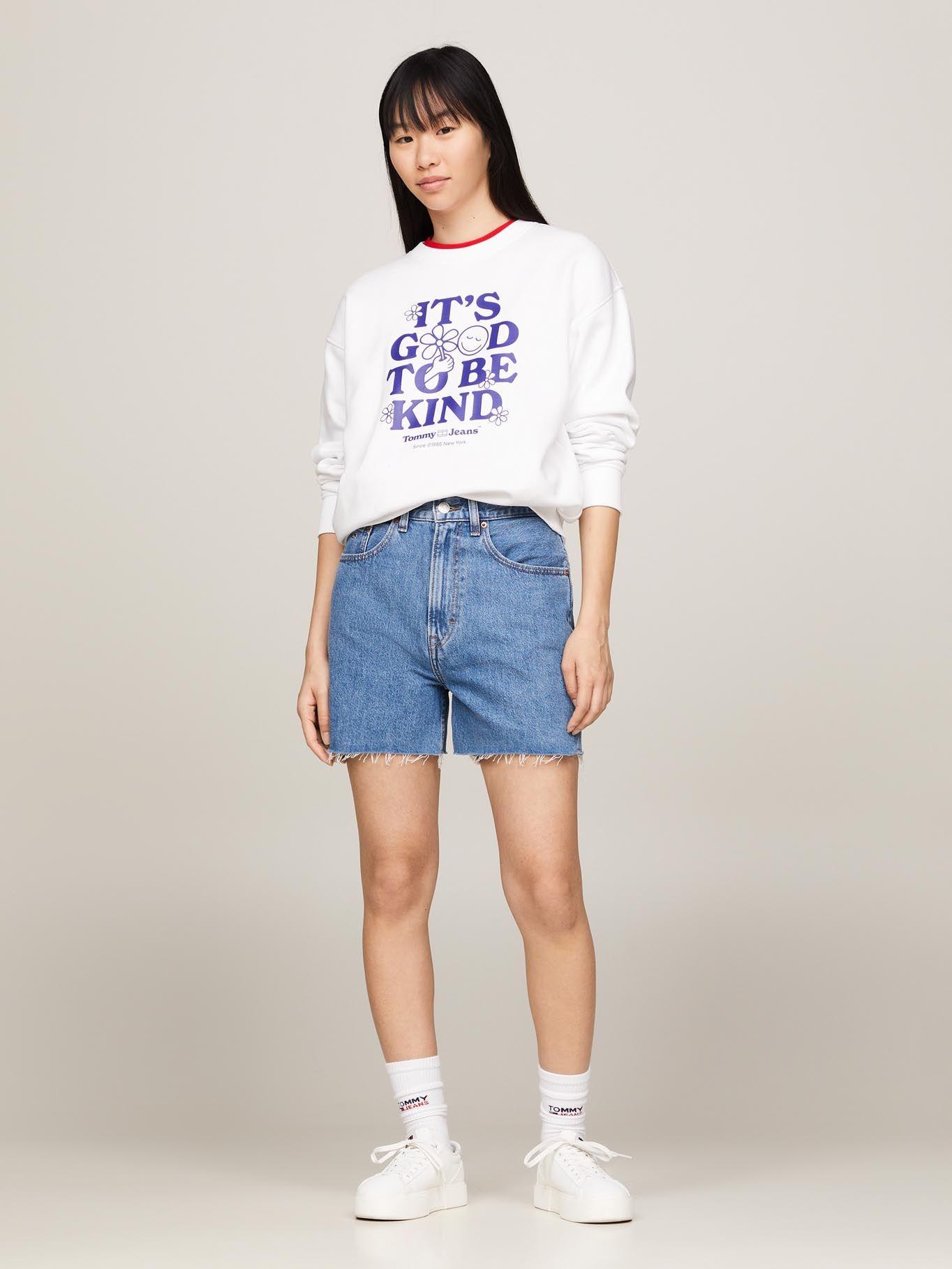 Polerón Relaxed Novelty Blanco Tommy Jeans-1