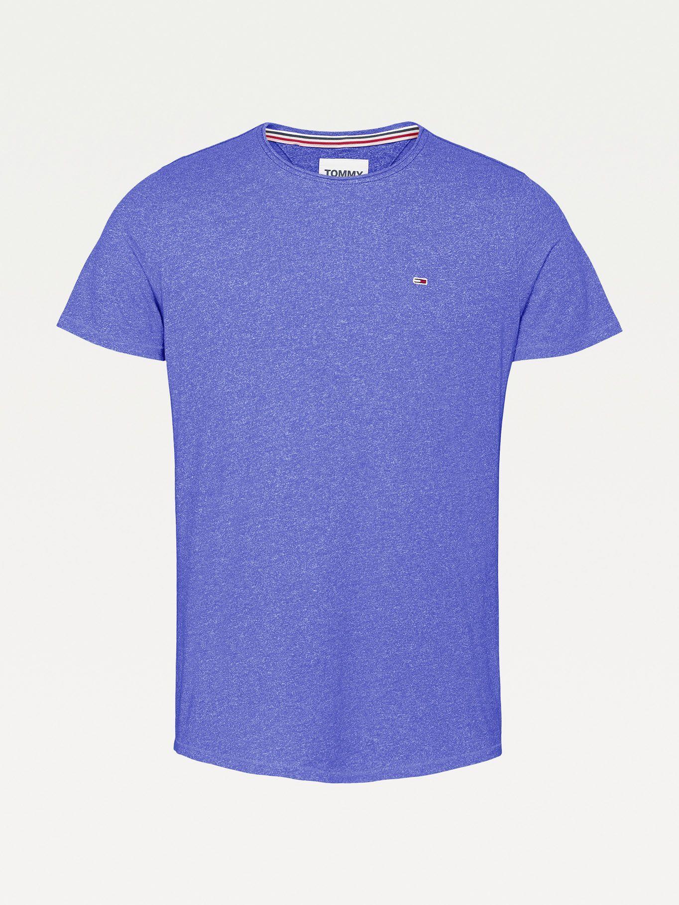 Polera Jaspe Slim Fit C-Neck Azul Tommy Hilfiger-3