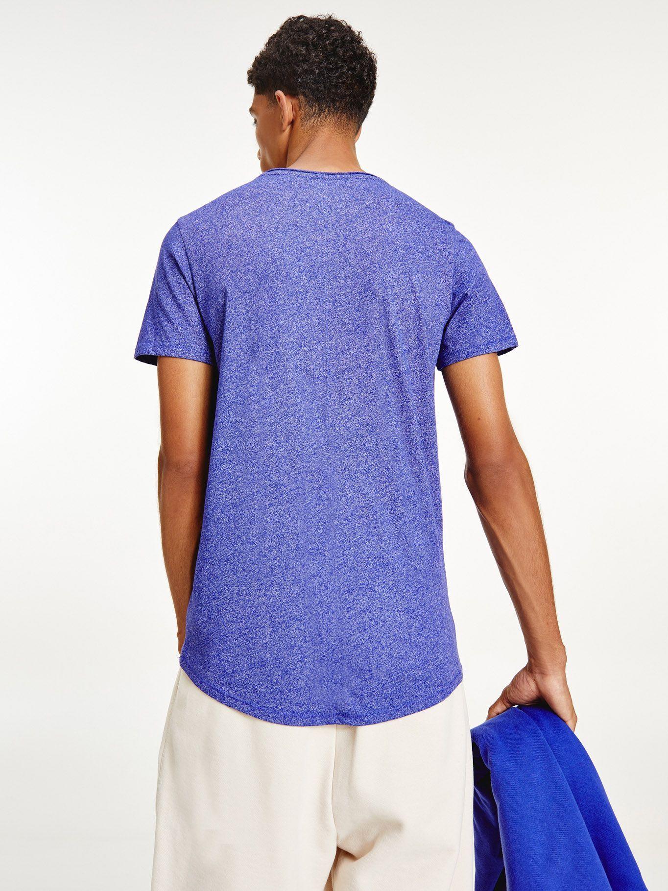 Polera Jaspe Slim Fit C-Neck Azul Tommy Hilfiger-1