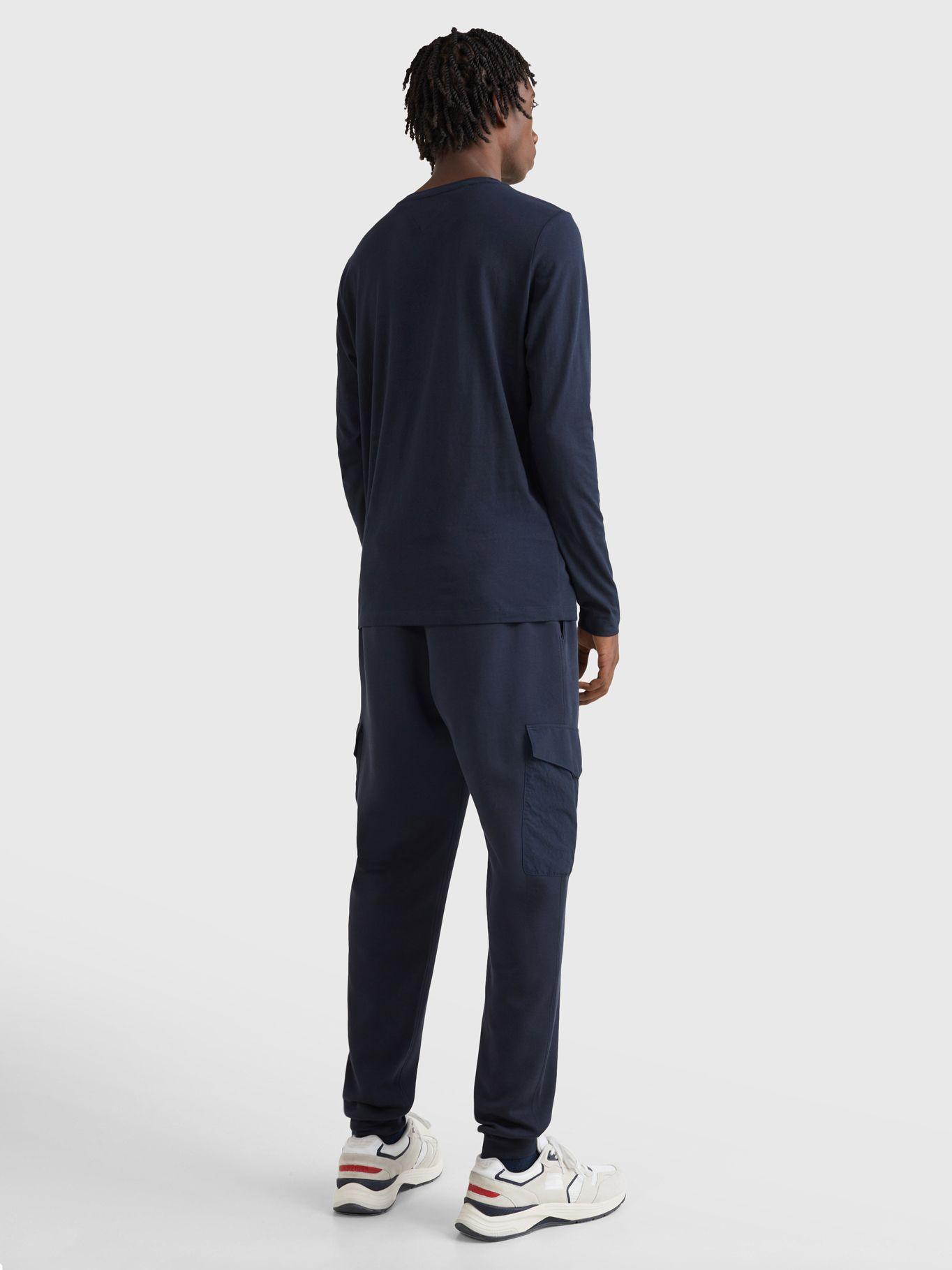 Polera Logo Bitonal Slim Fit Azul Tommy Hilfiger-2