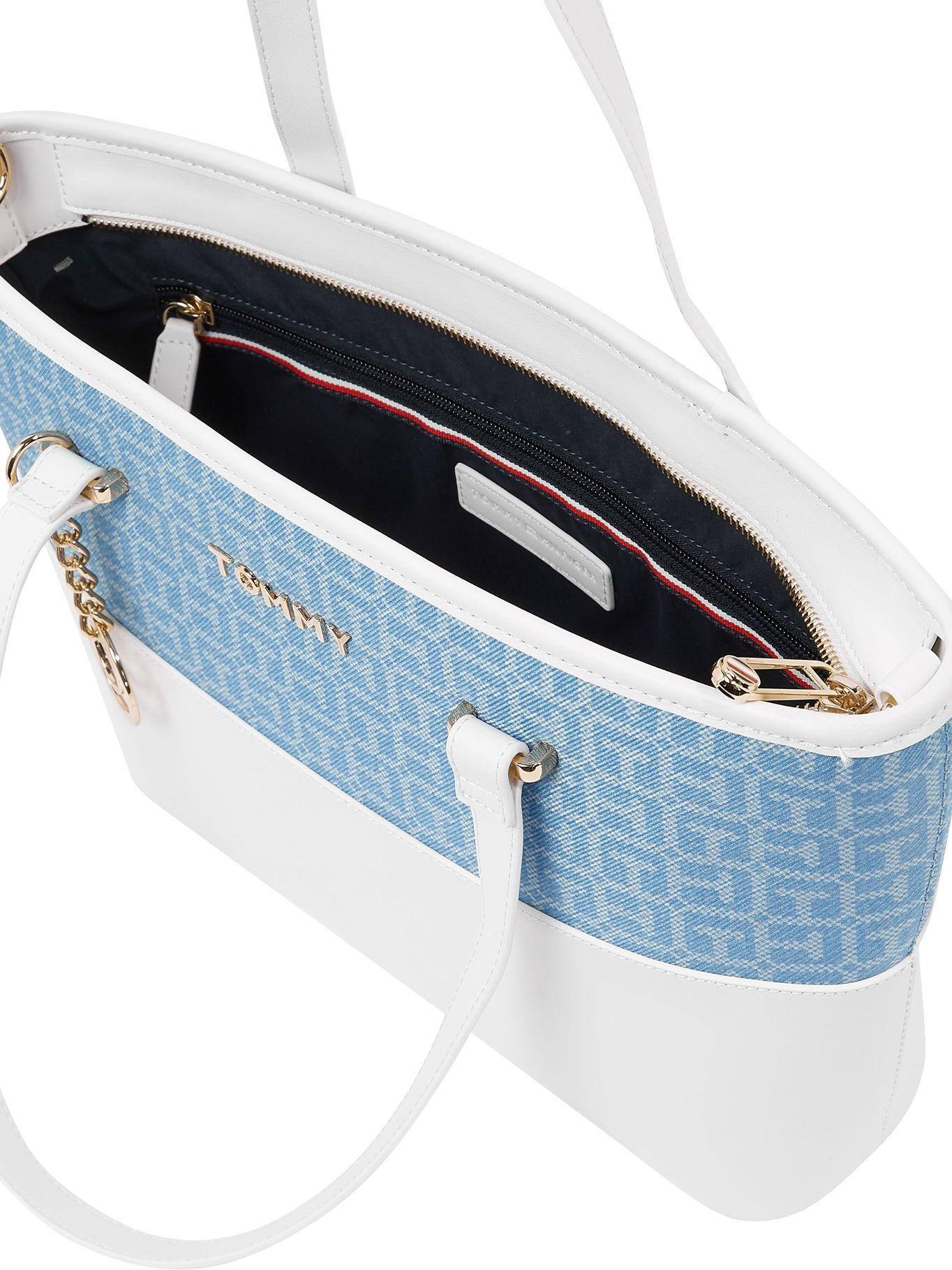 Tote Denim Monogram Celeste Tommy Hilfiger-2