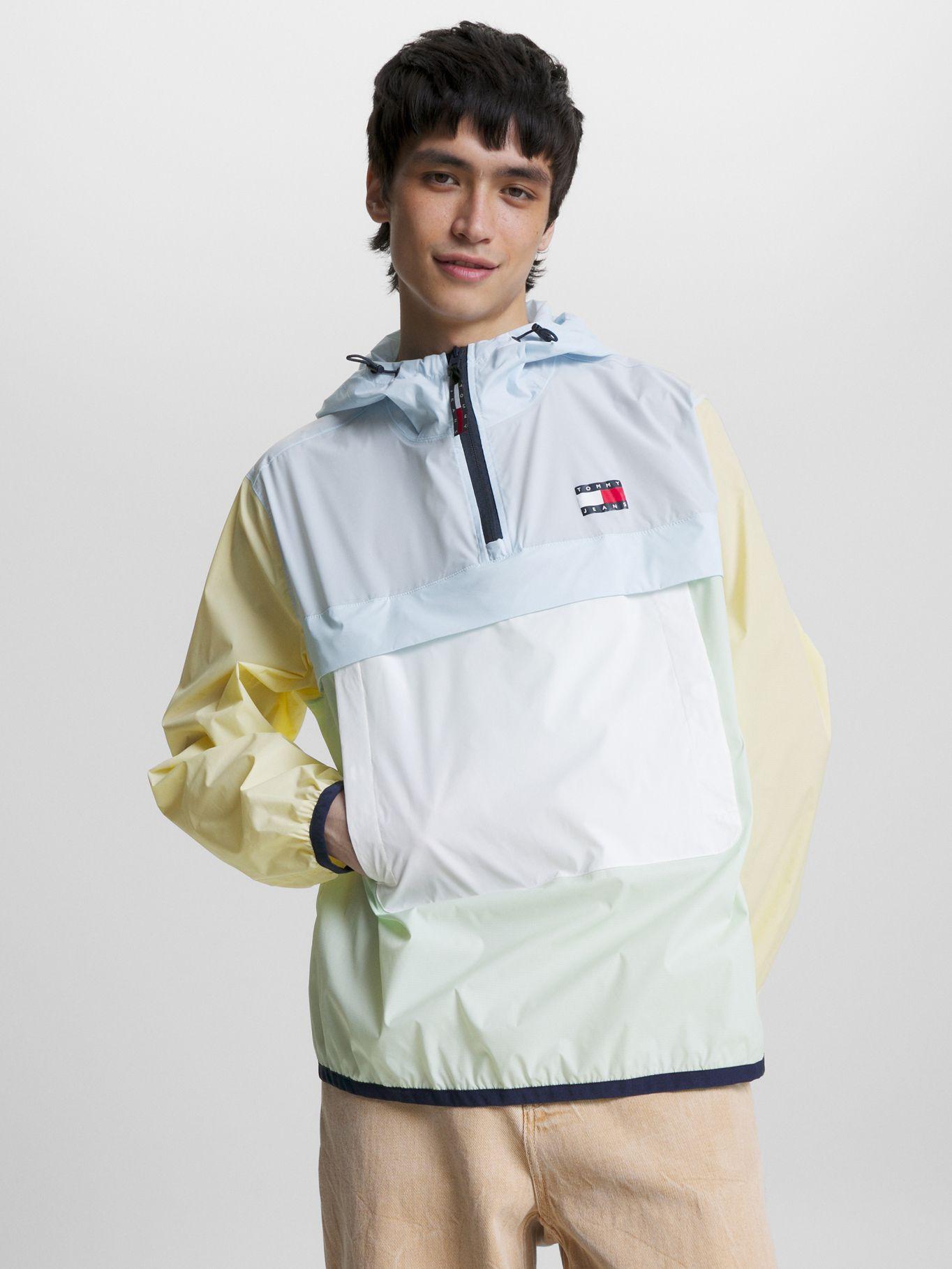 Cortavientos Plegable Color Block Blanco Tommy Jeans-0