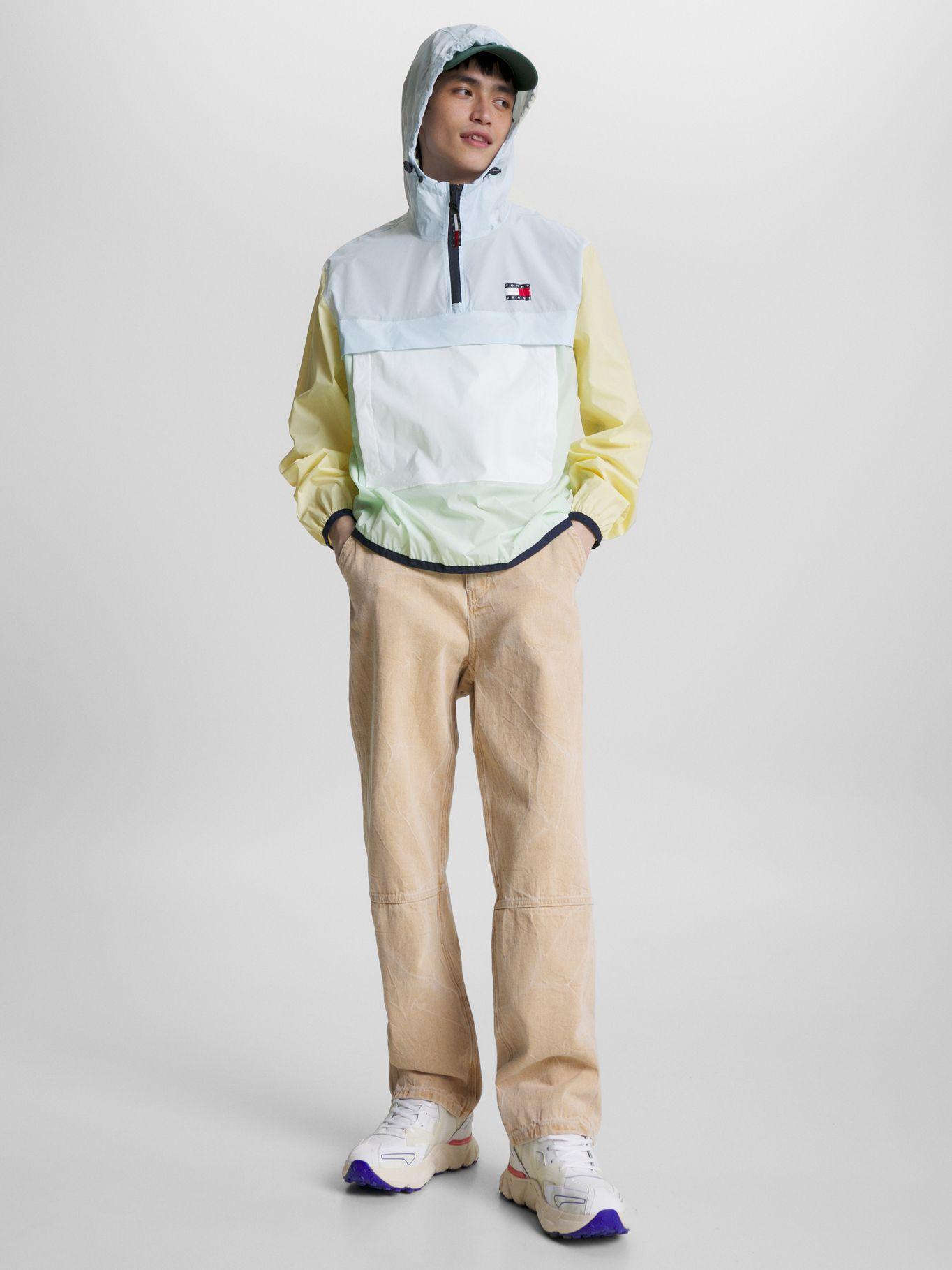 Cortavientos Plegable Color Block Blanco Tommy Jeans-1