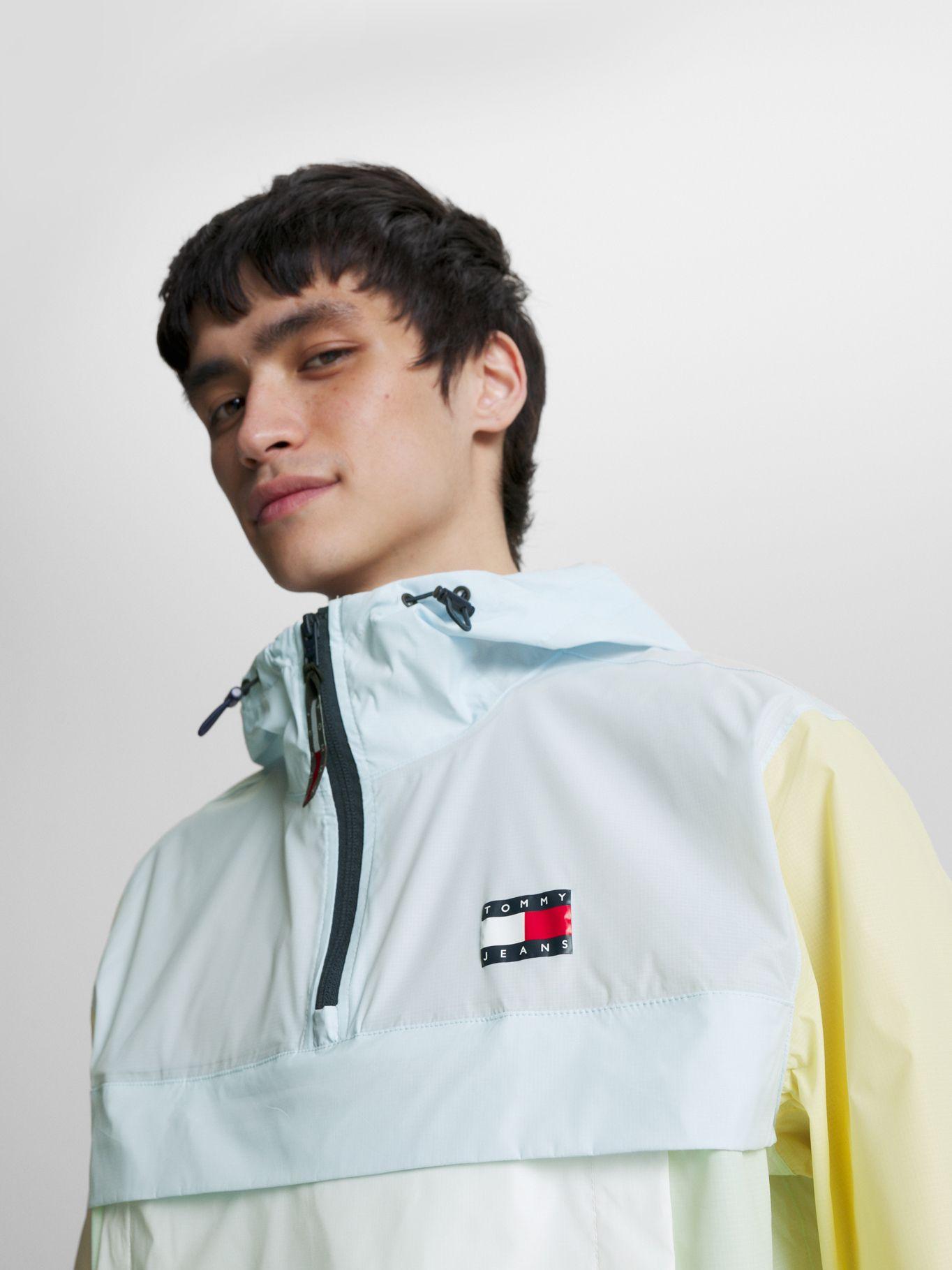 Cortavientos Plegable Color Block Blanco Tommy Jeans-3