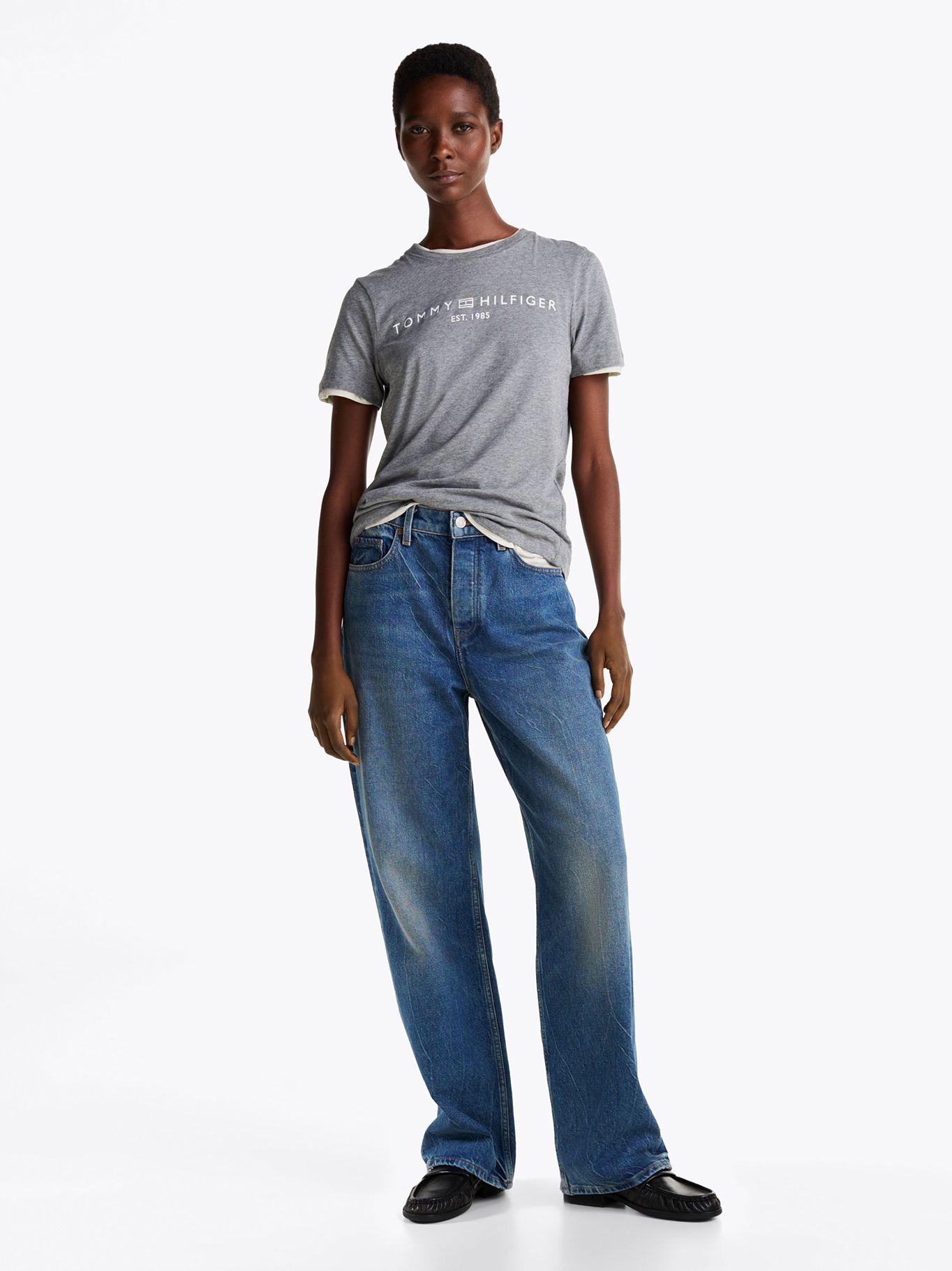 Polera Signature Con Logo Gris Tommy Hilfiger-1