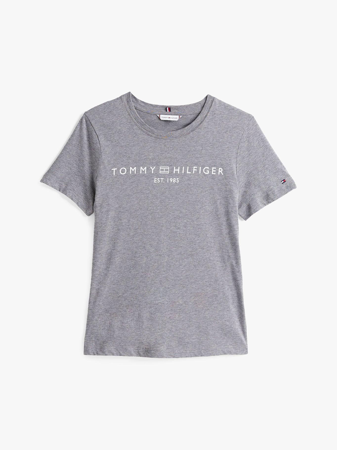 Polera Signature Con Logo Gris Tommy Hilfiger-4