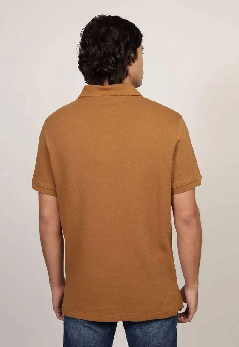 Polo Waffle Con Logo Regular Fit Café Tommy Hilfiger-2