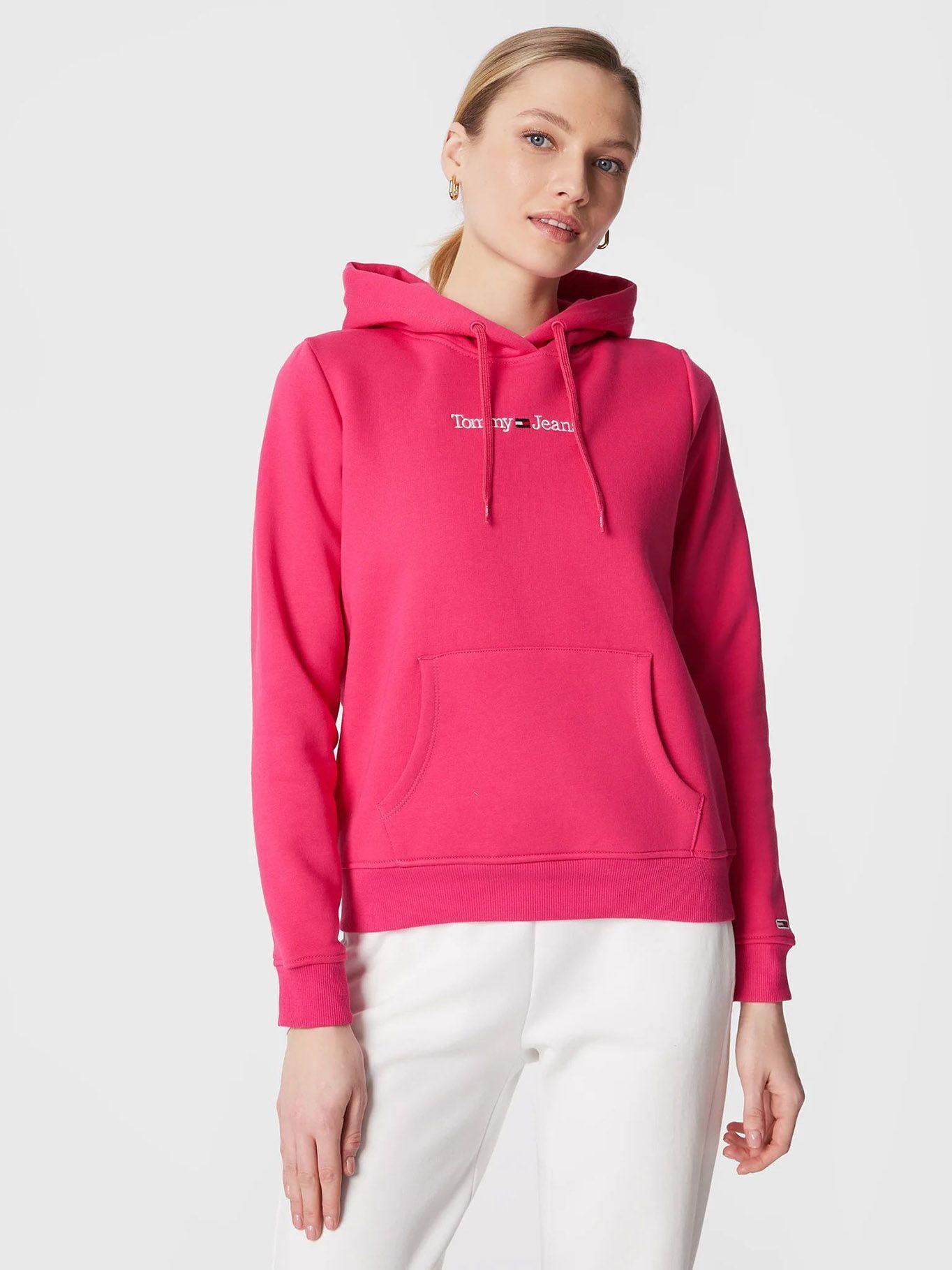 Polerón Regular Serif Linear Logo Fucsia Tommy Hilfiger-0