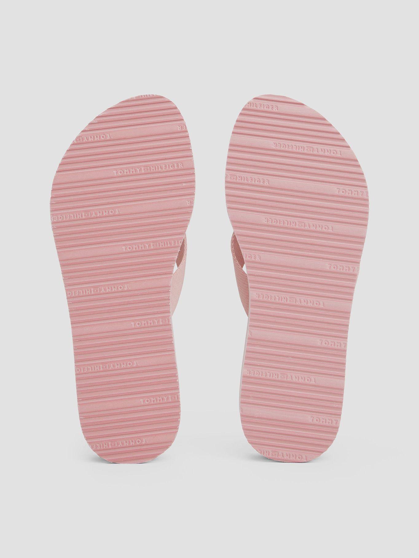 Sandalias De Cuña Monograma Th Rosado Tommy Hilfiger-3