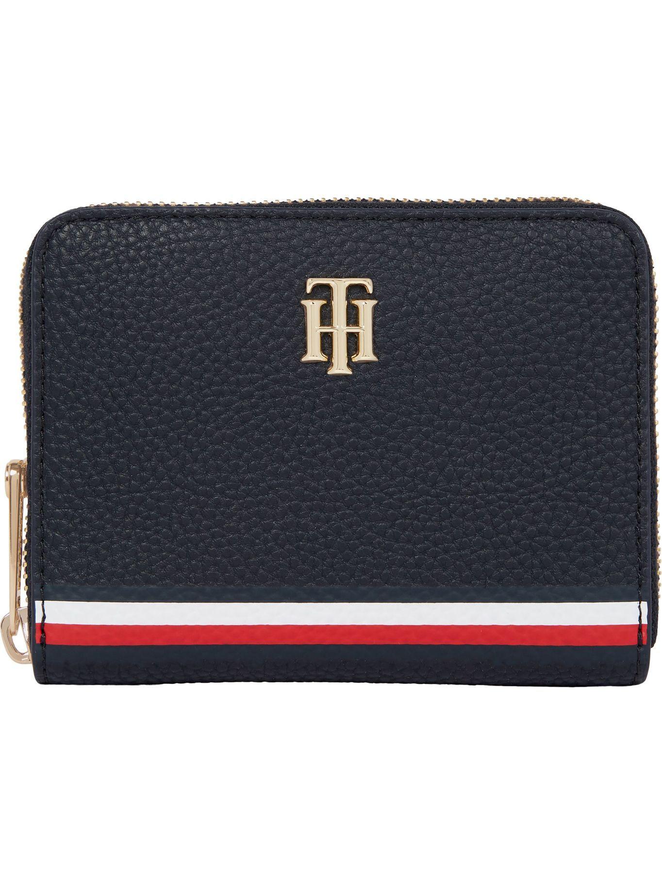Billetera Stripe Con Th Logo Azul Tommy Hilfiger-0