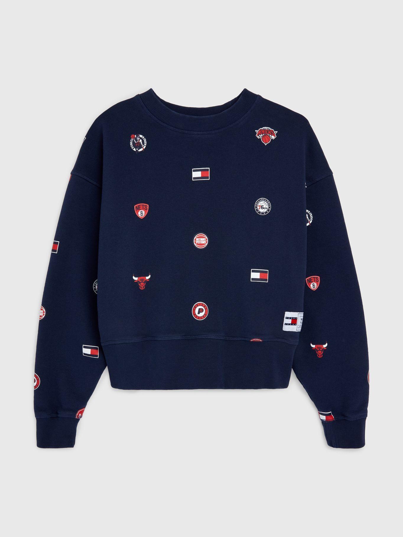 Polerón Tjw & Nba Logos Azul Tommy Hilfiger-0
