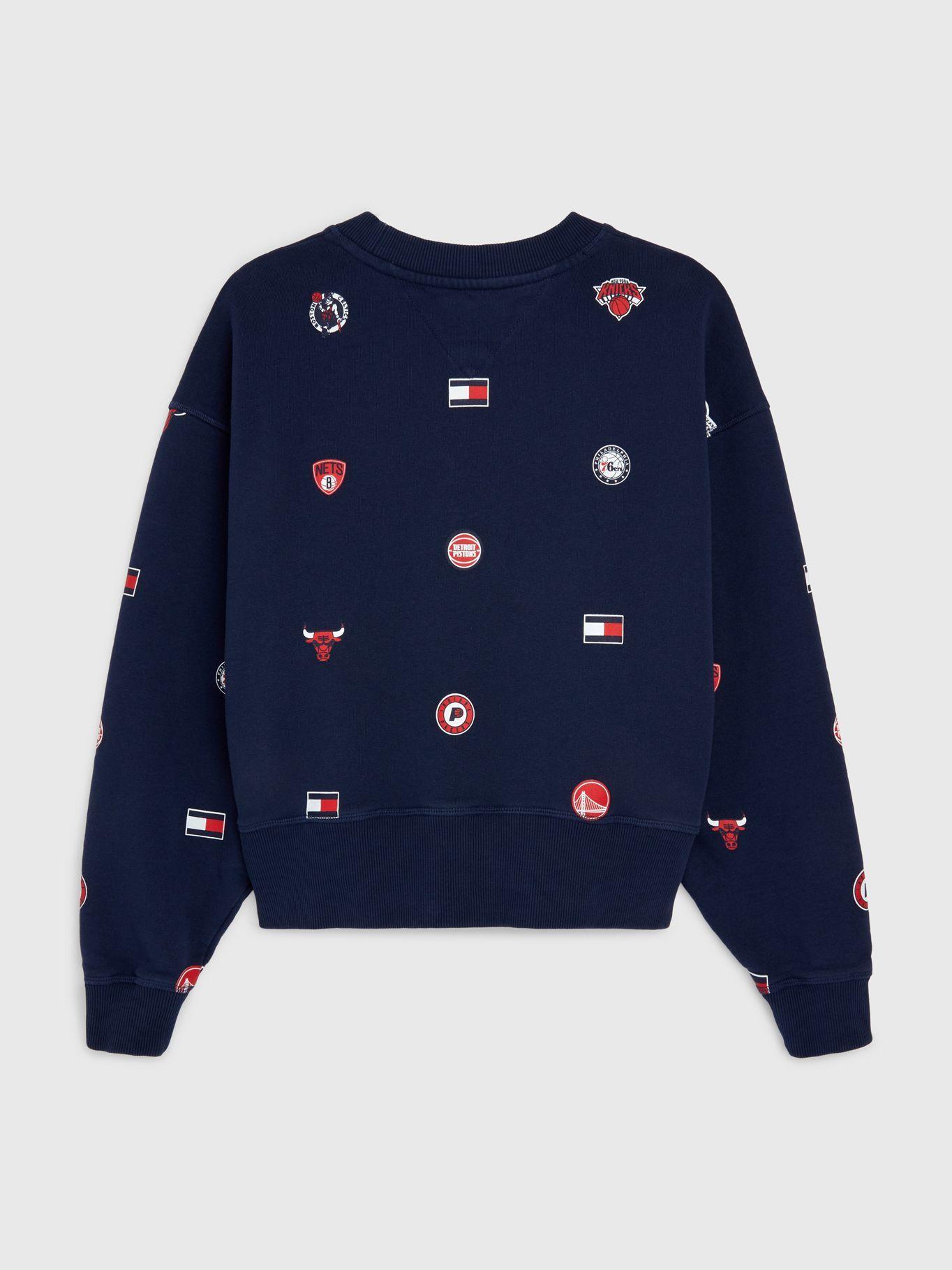 Polerón Tjw & Nba Logos Azul Tommy Hilfiger-1