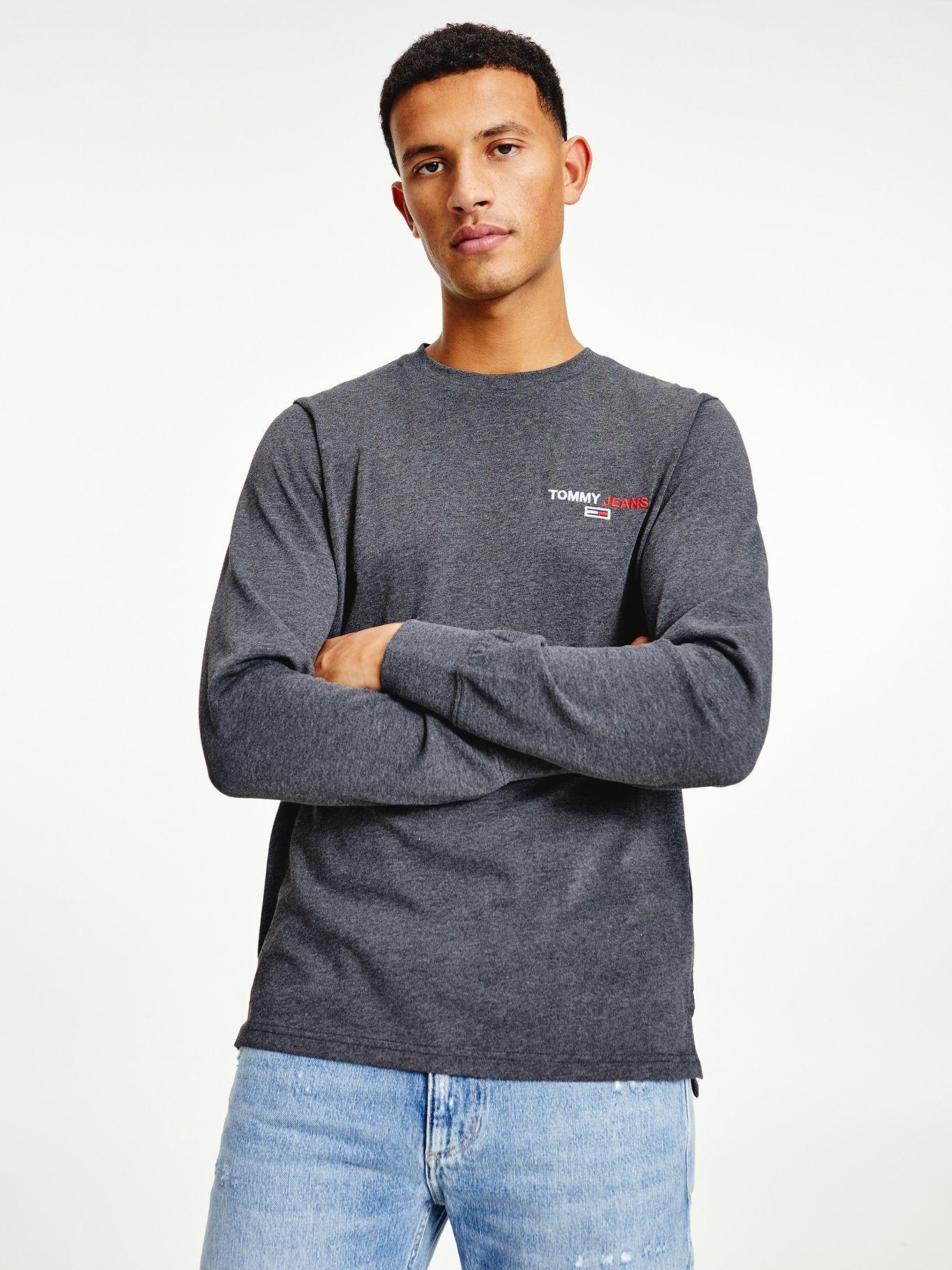 Polera Recycled Logo Gris Tommy Jeans M2-0