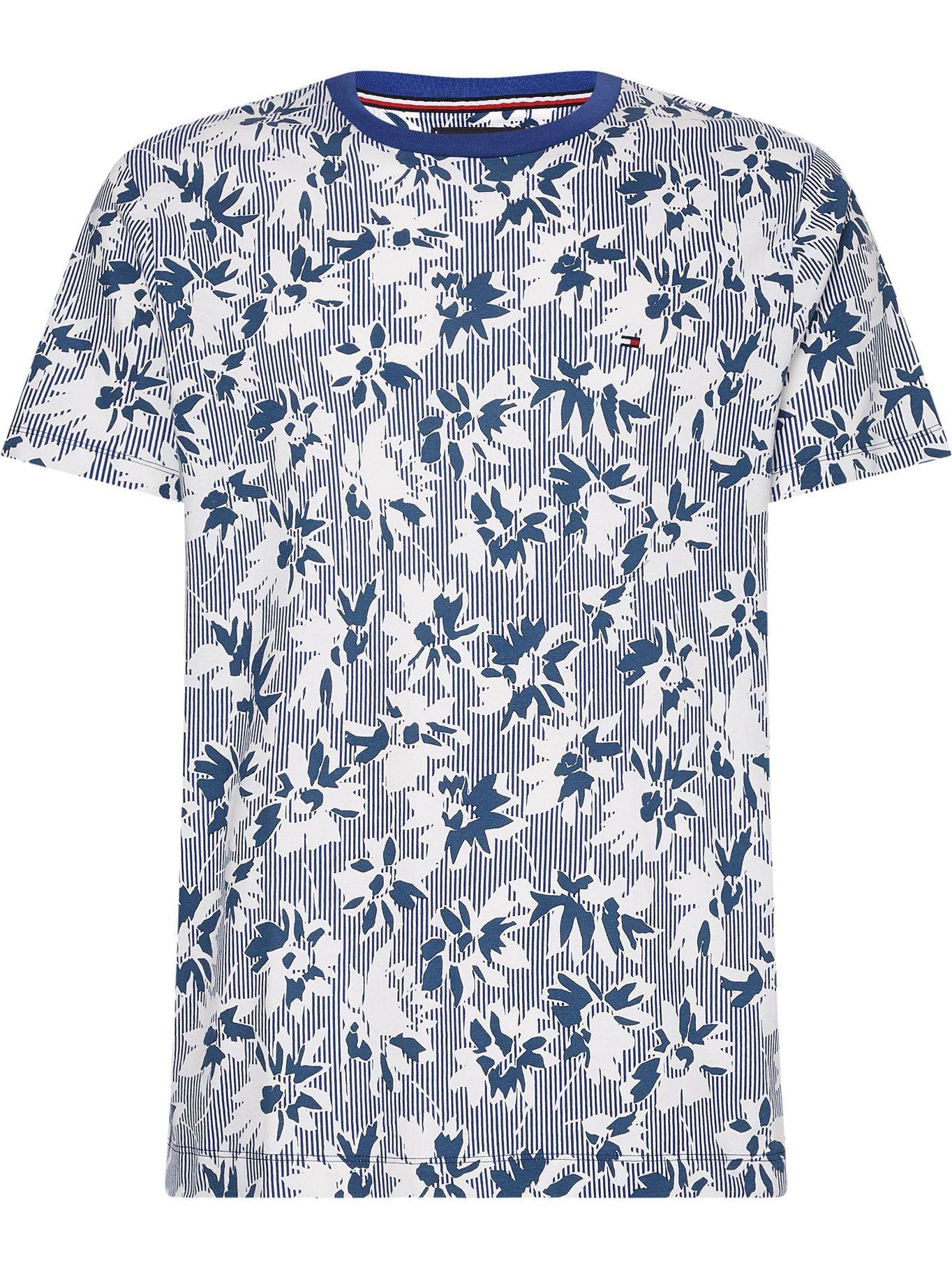 Polera Summer Print Logo Azul Tommy Hilfiger-0
