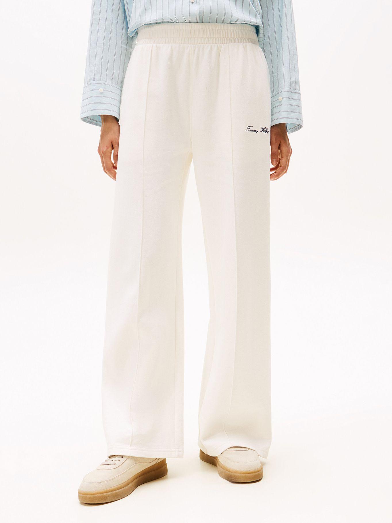 Joggers Con Logo Bordado Blanco Tommy Hilfiger-1