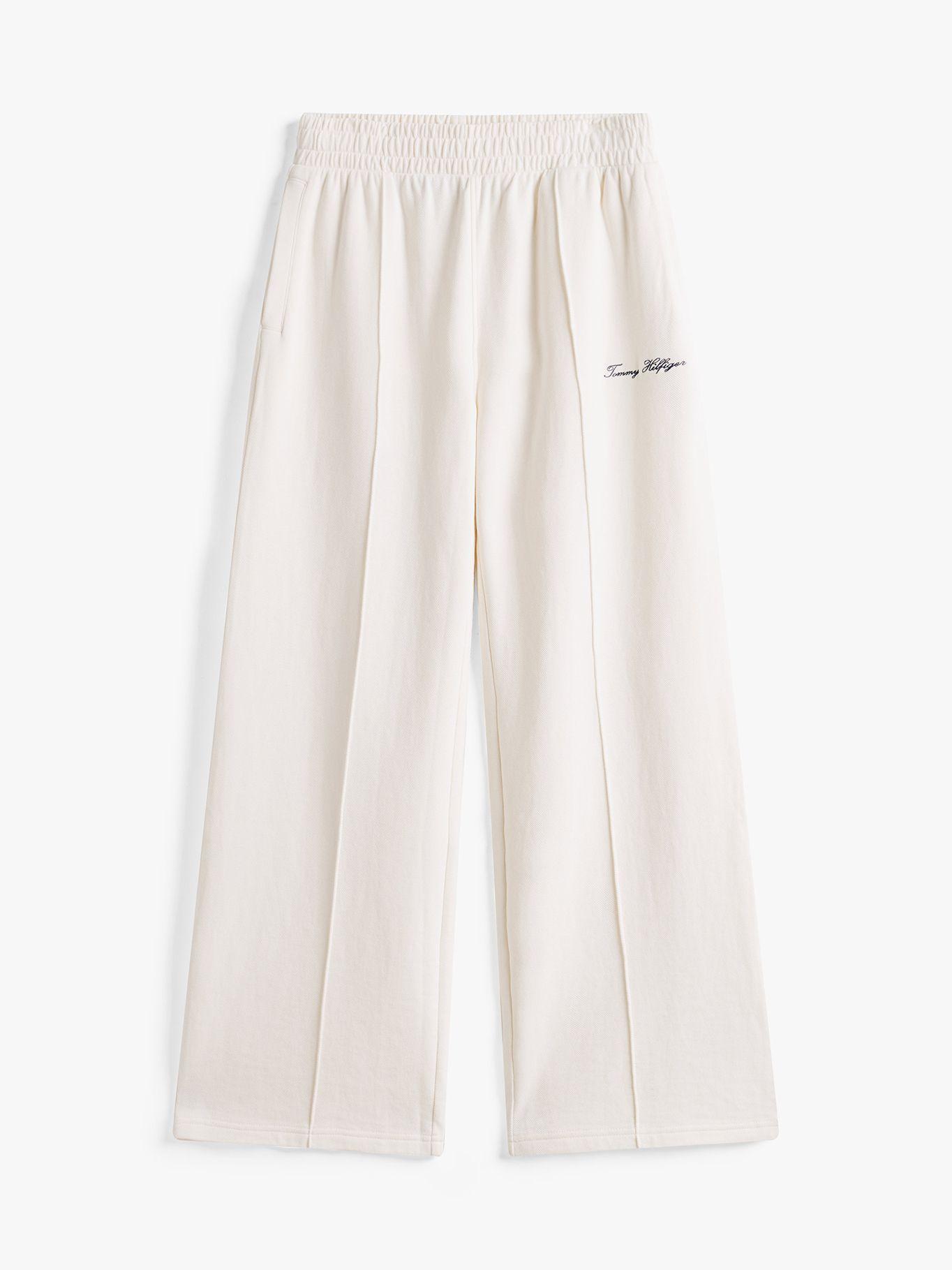 Joggers Con Logo Bordado Blanco Tommy Hilfiger-4