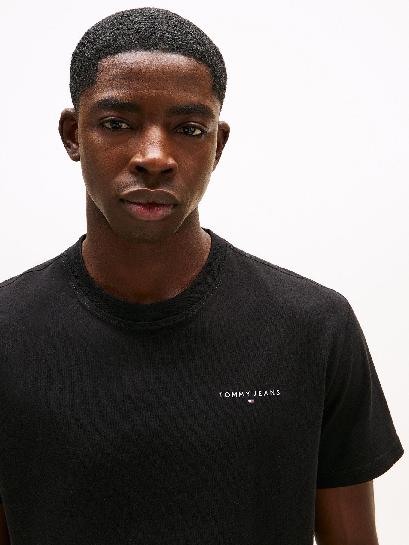 Polera Con Logo Lineal Slim Fit Negro Tommy Jeans-3