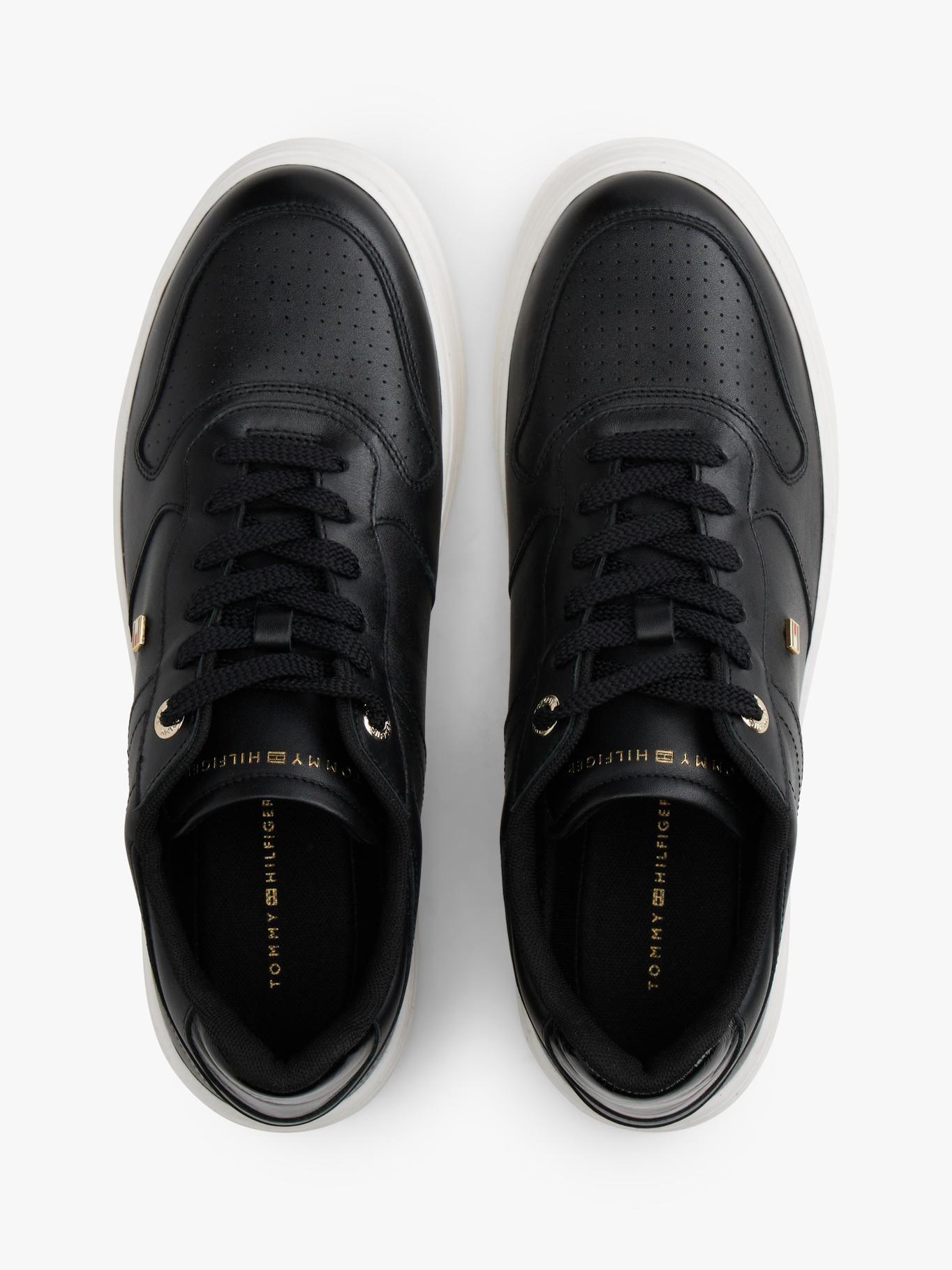 Zapatillas De Cuero Suela Cupsole Negro Tommy Hilfiger-2