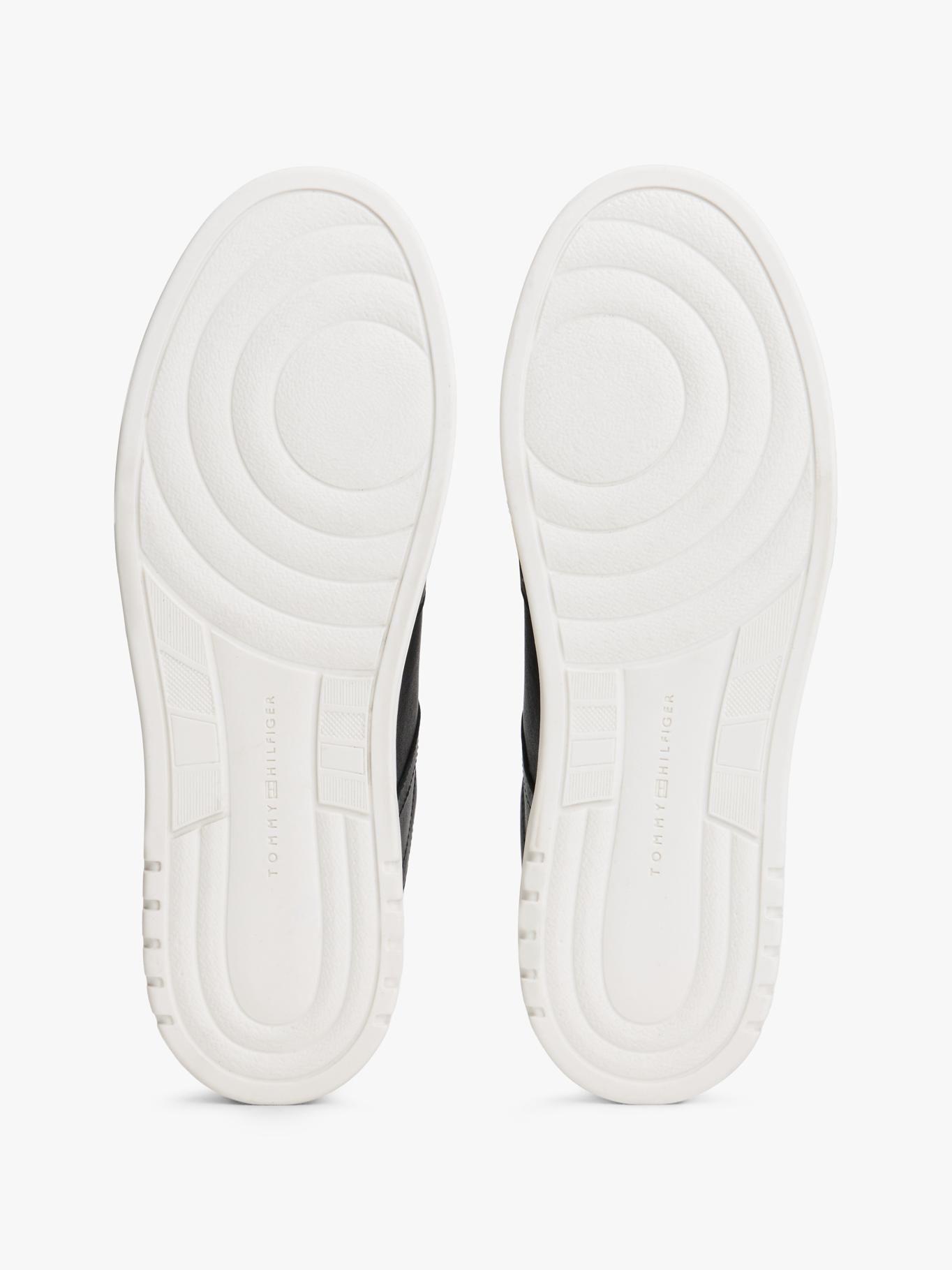 Zapatillas De Cuero Suela Cupsole Negro Tommy Hilfiger-3