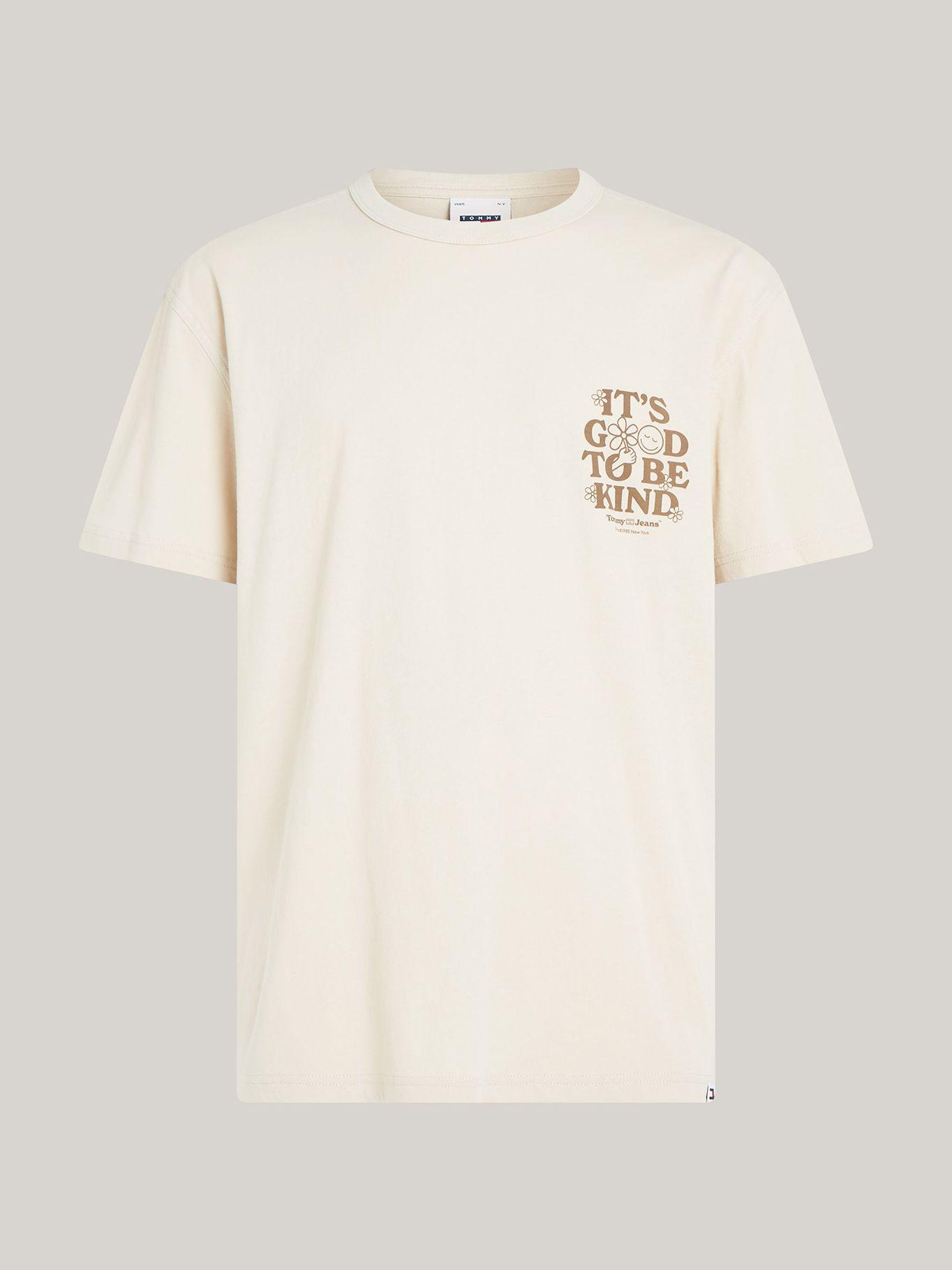 Polera Novelty Graphic Logo Beige Tommy Hilfiger-4