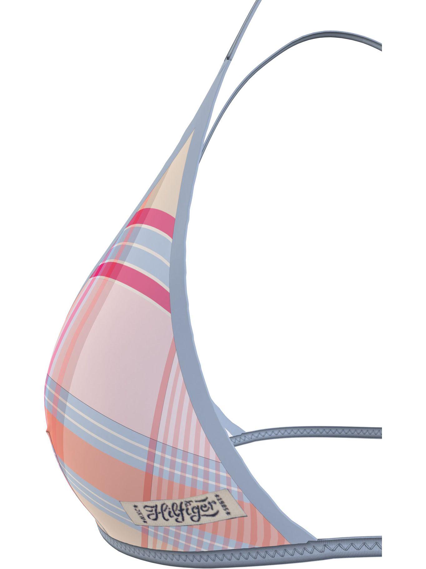 Parte Superior De Bikini Madras Rosado Tommy Hilfiger-3