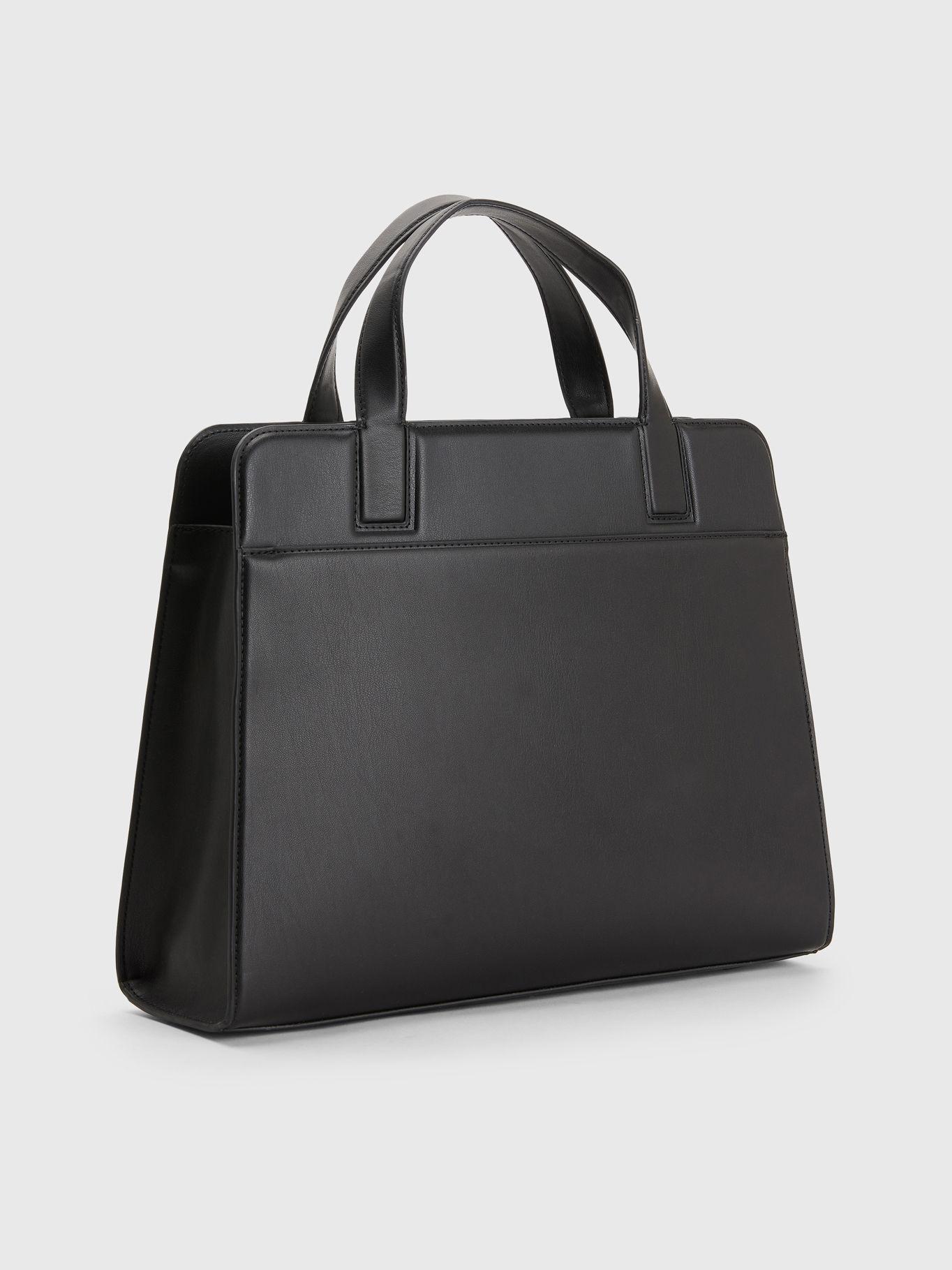 Cartera Satchel Con Logo Y Cadena Negro Tommy Hilfiger-1