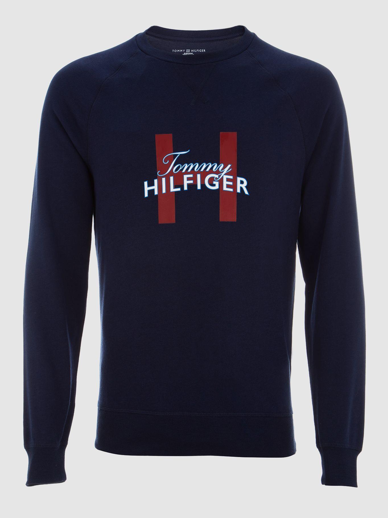 Pijama Manga Larga Logo Azul Tommy Hilfiger-0