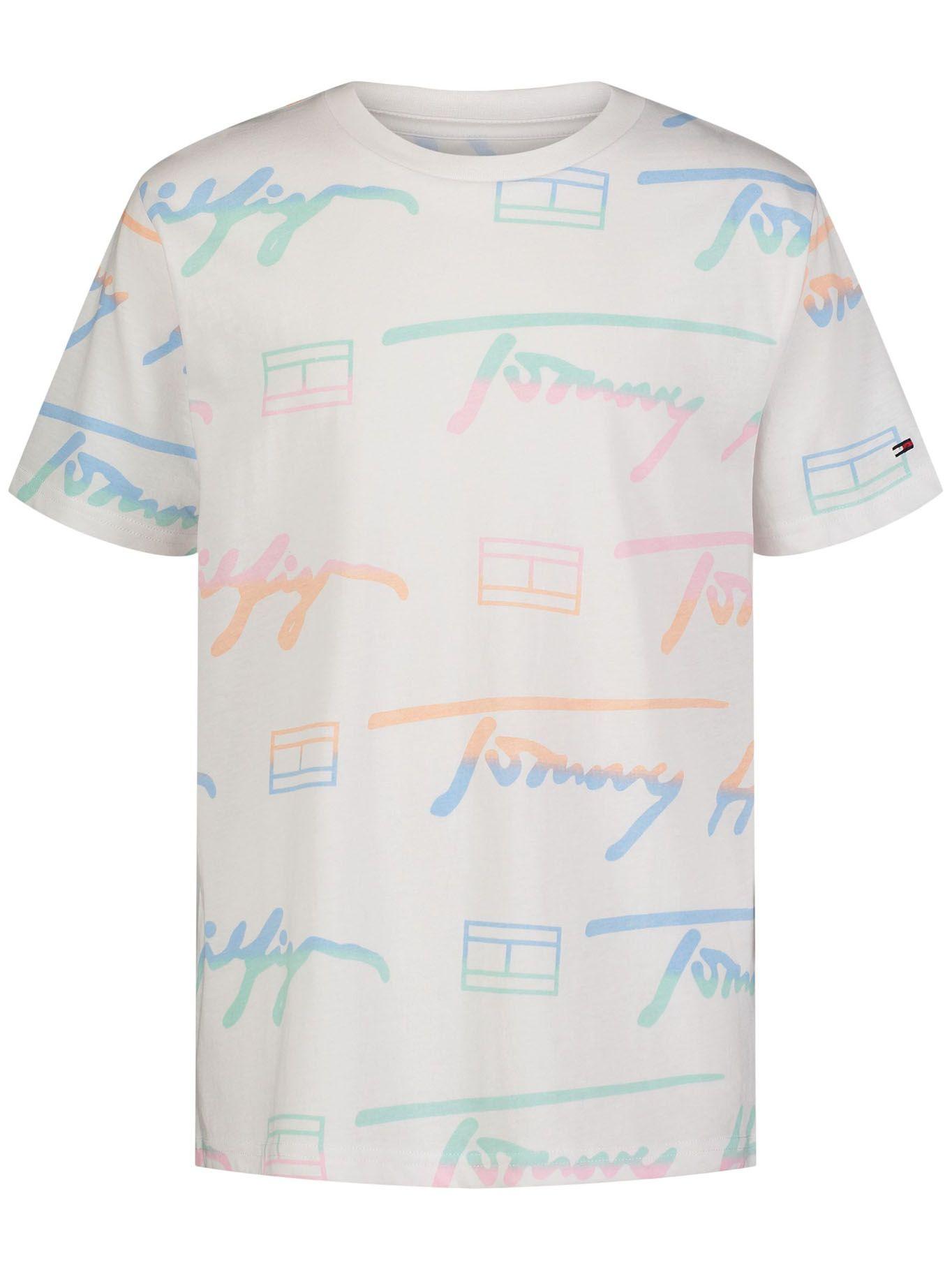 Polera Signature Logos Blanco Tommy Hilfiger-0