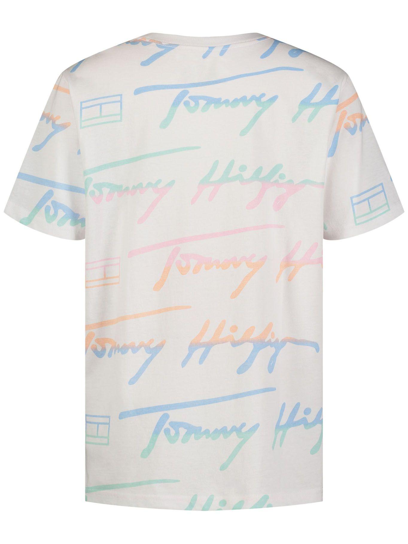 Polera Signature Logos Blanco Tommy Hilfiger-1