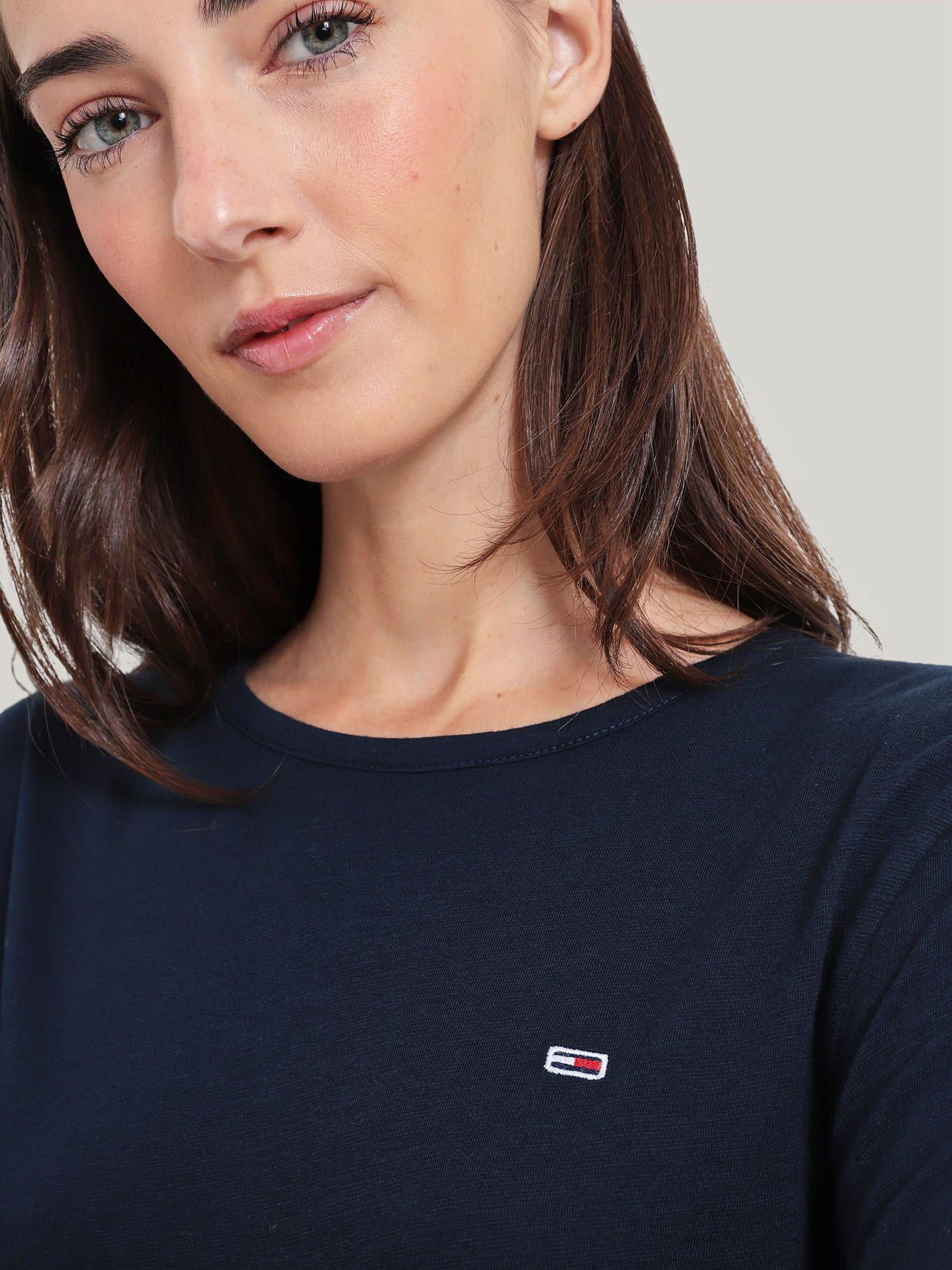 Polera Slub Soft Con Logo Azul Tommy Hilfiger-3