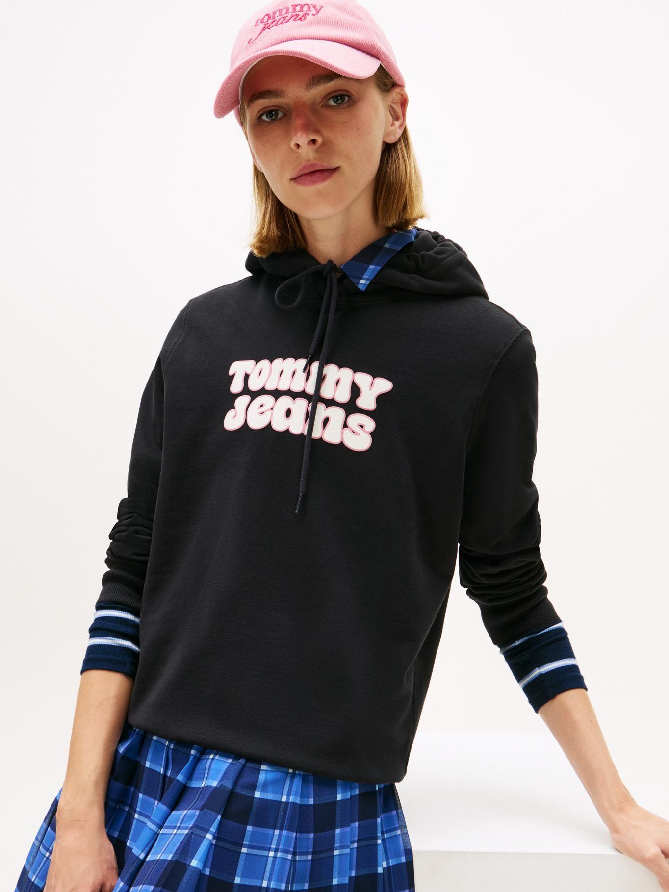 Polerón Hoodie Regular Fit Negro Tommy Jeans-3