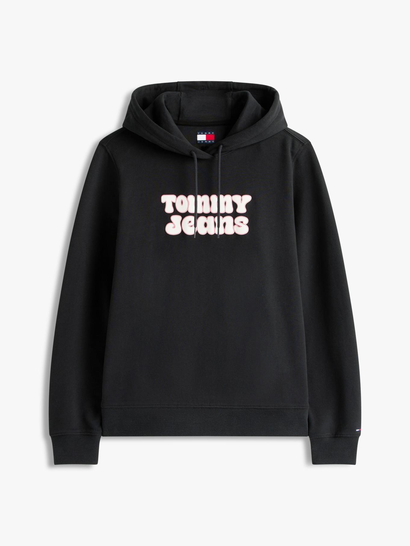 Polerón Hoodie Regular Fit Negro Tommy Jeans-4