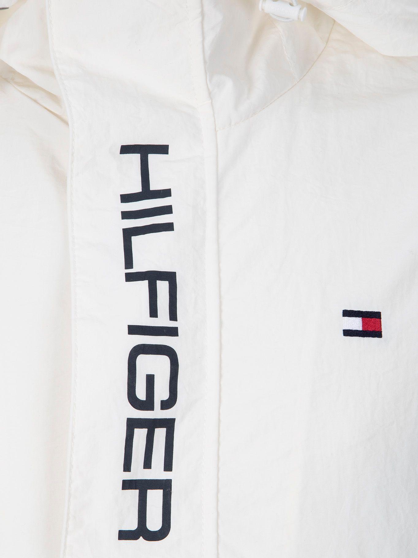 Cortavientos Essentials Con Gorro Blanco Tommy Hilfiger-2