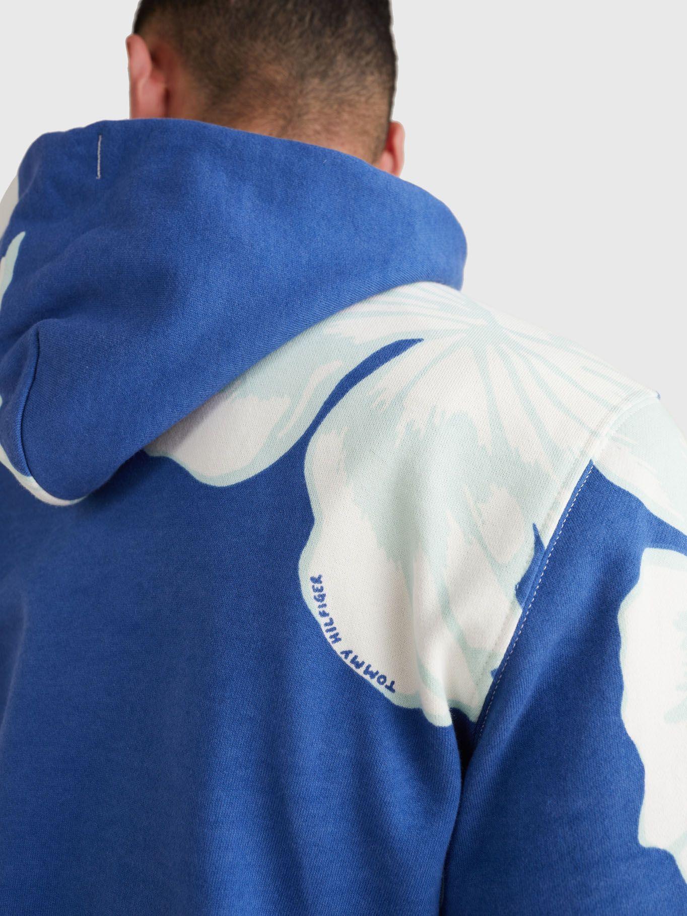 Polerón Hoodie Floral Celeste Tommy Hilfiger JN2-2