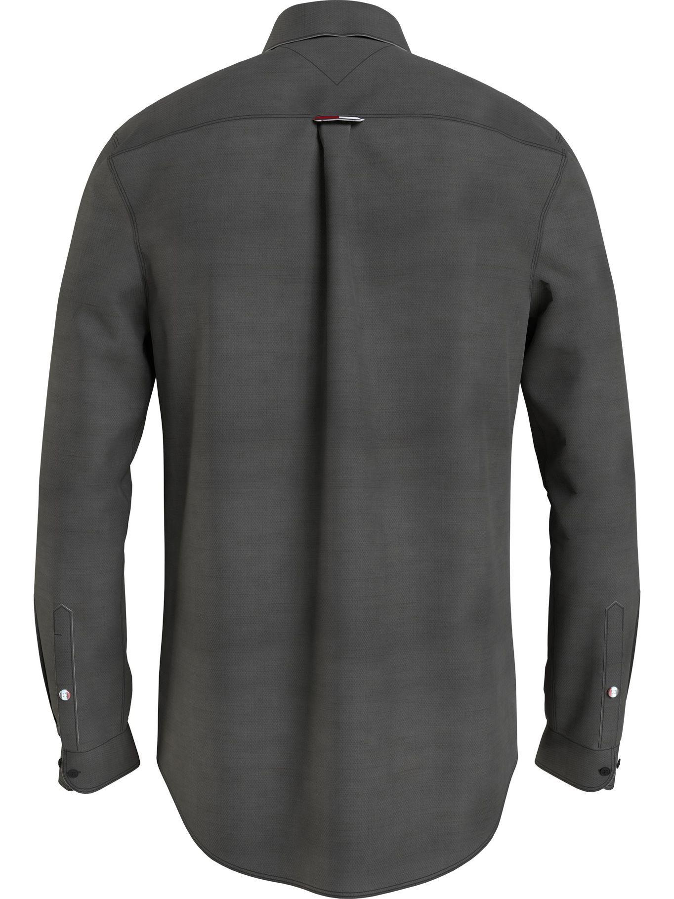 Camisa De Lino Blend Spring Negro Tommy Hilfiger-1