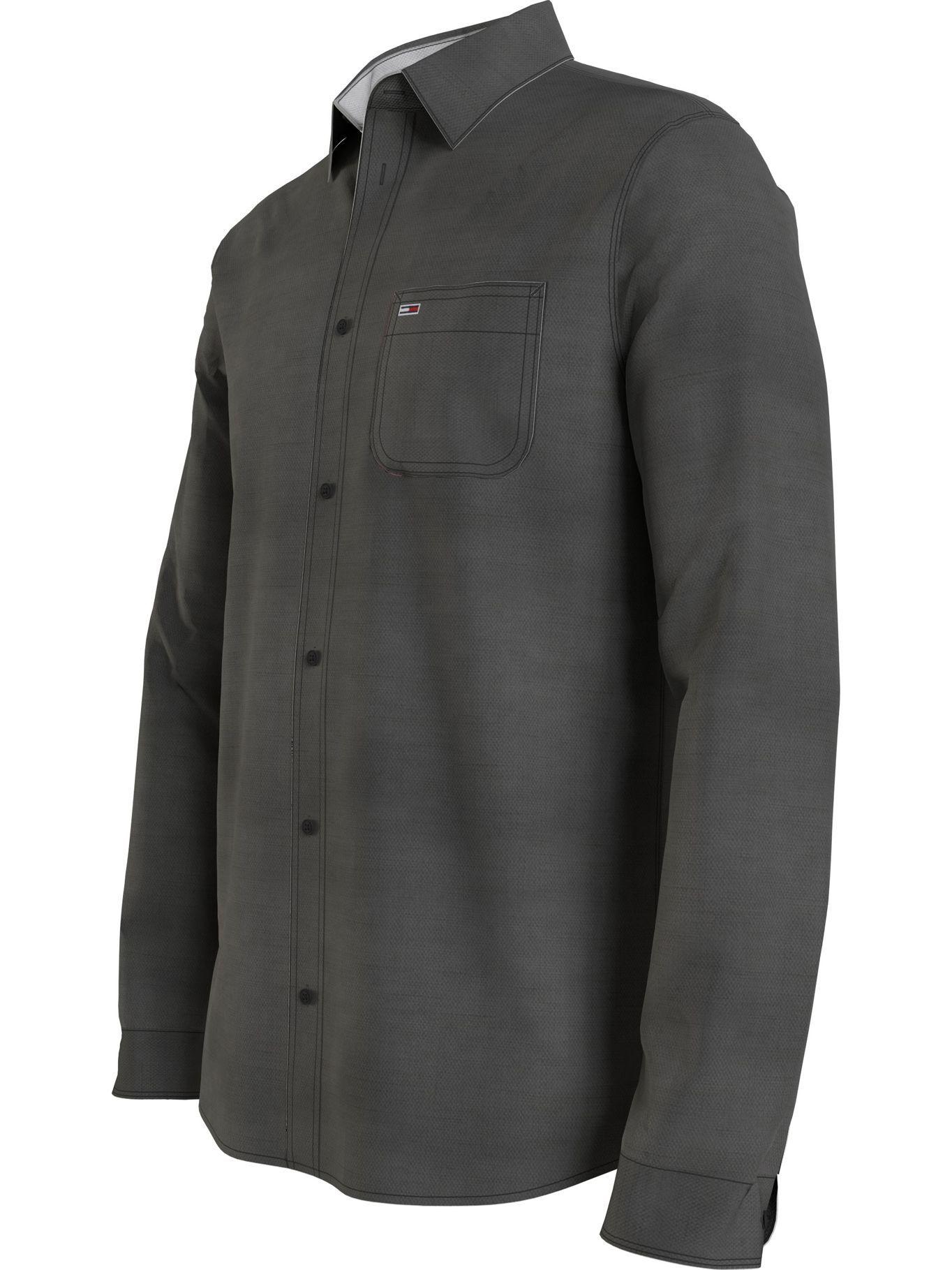 Camisa De Lino Blend Spring Negro Tommy Hilfiger-2