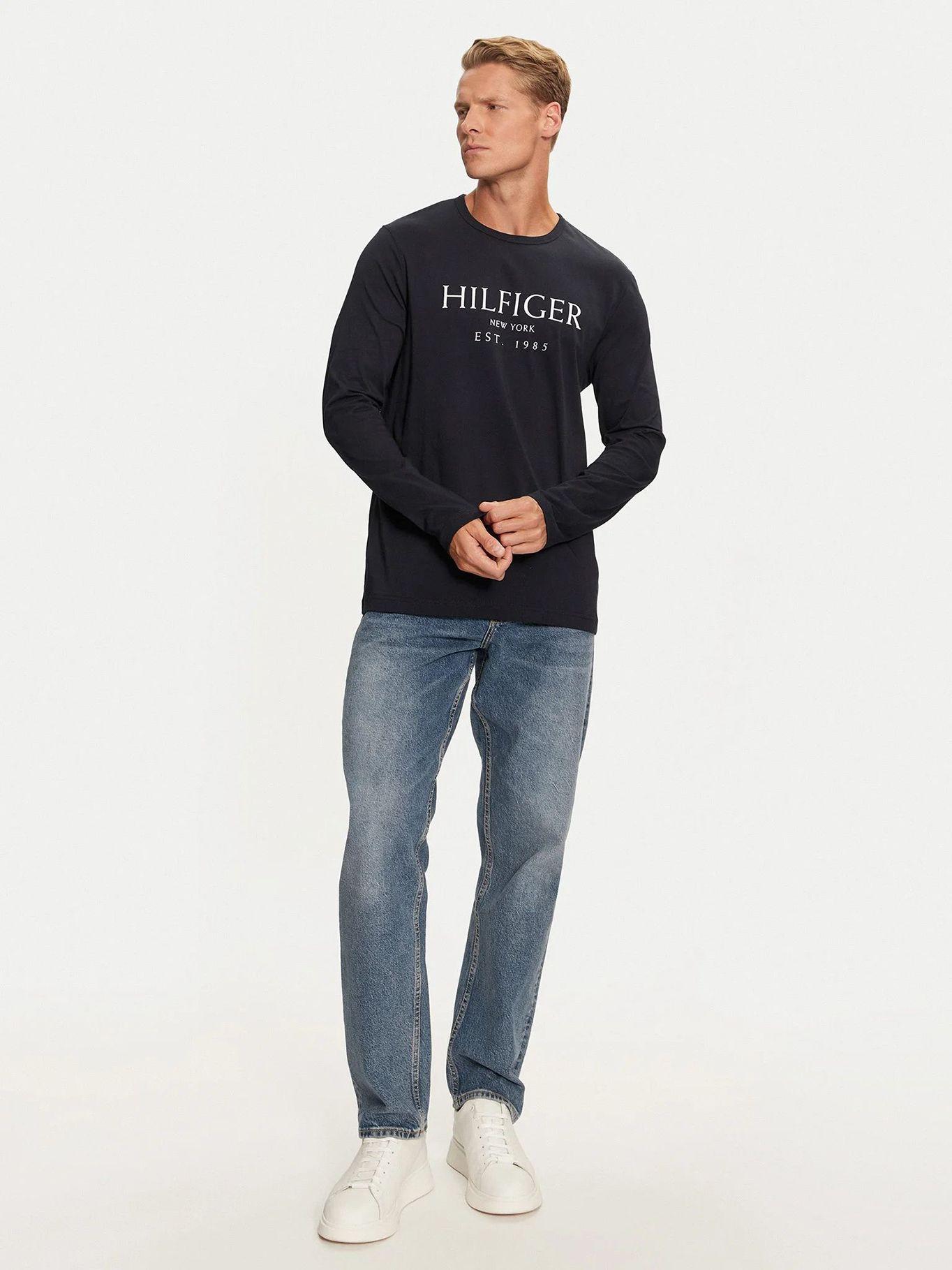 Polera Solid Con Logo Regular Fit Azul Tommy Hilfiger-1