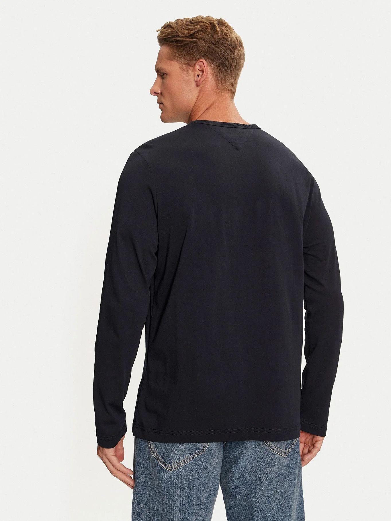 Polera Solid Con Logo Regular Fit Azul Tommy Hilfiger-2