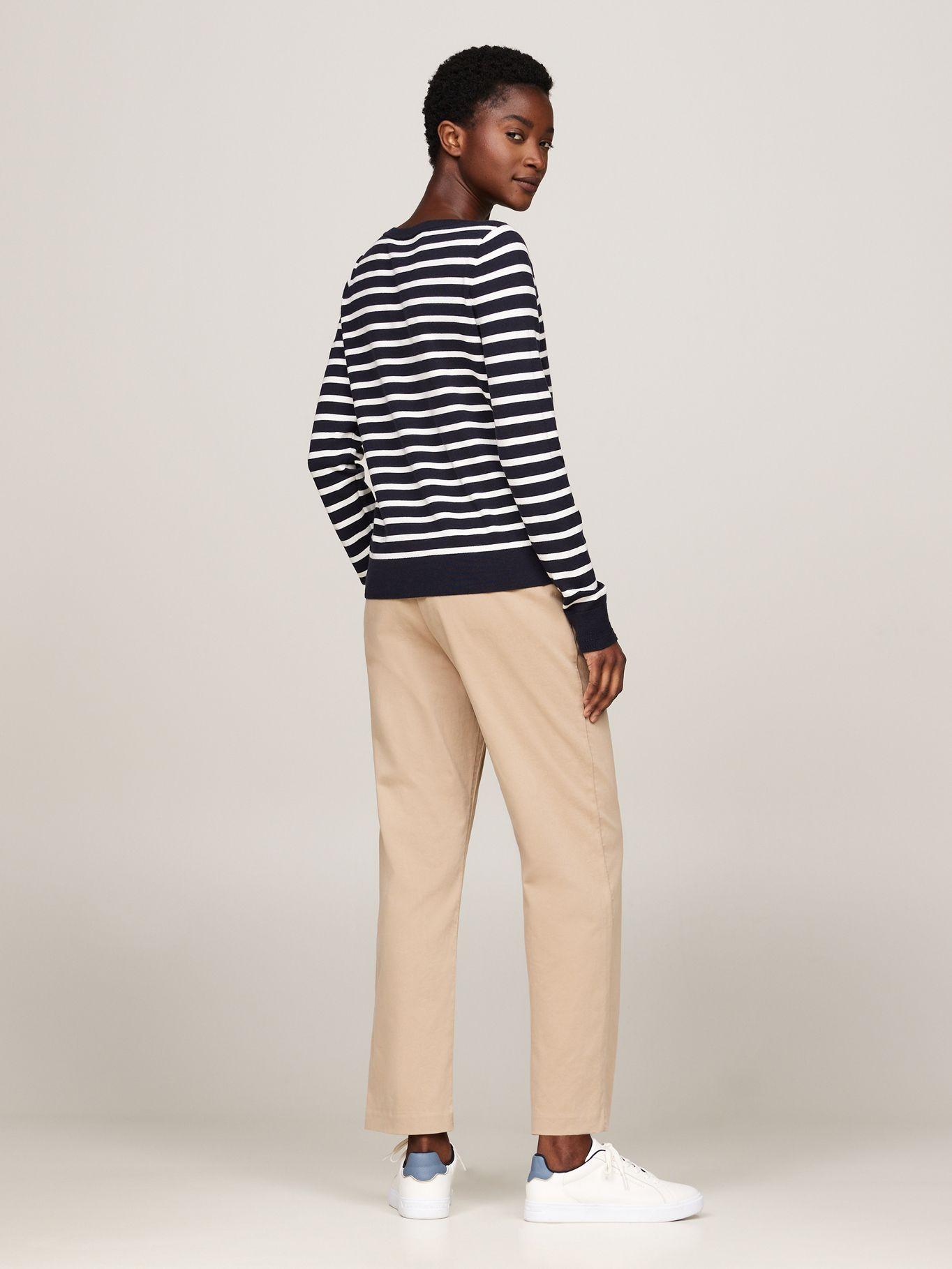 Sweater Con Cuello Estilo Barco Azul Tommy Hilfiger-2