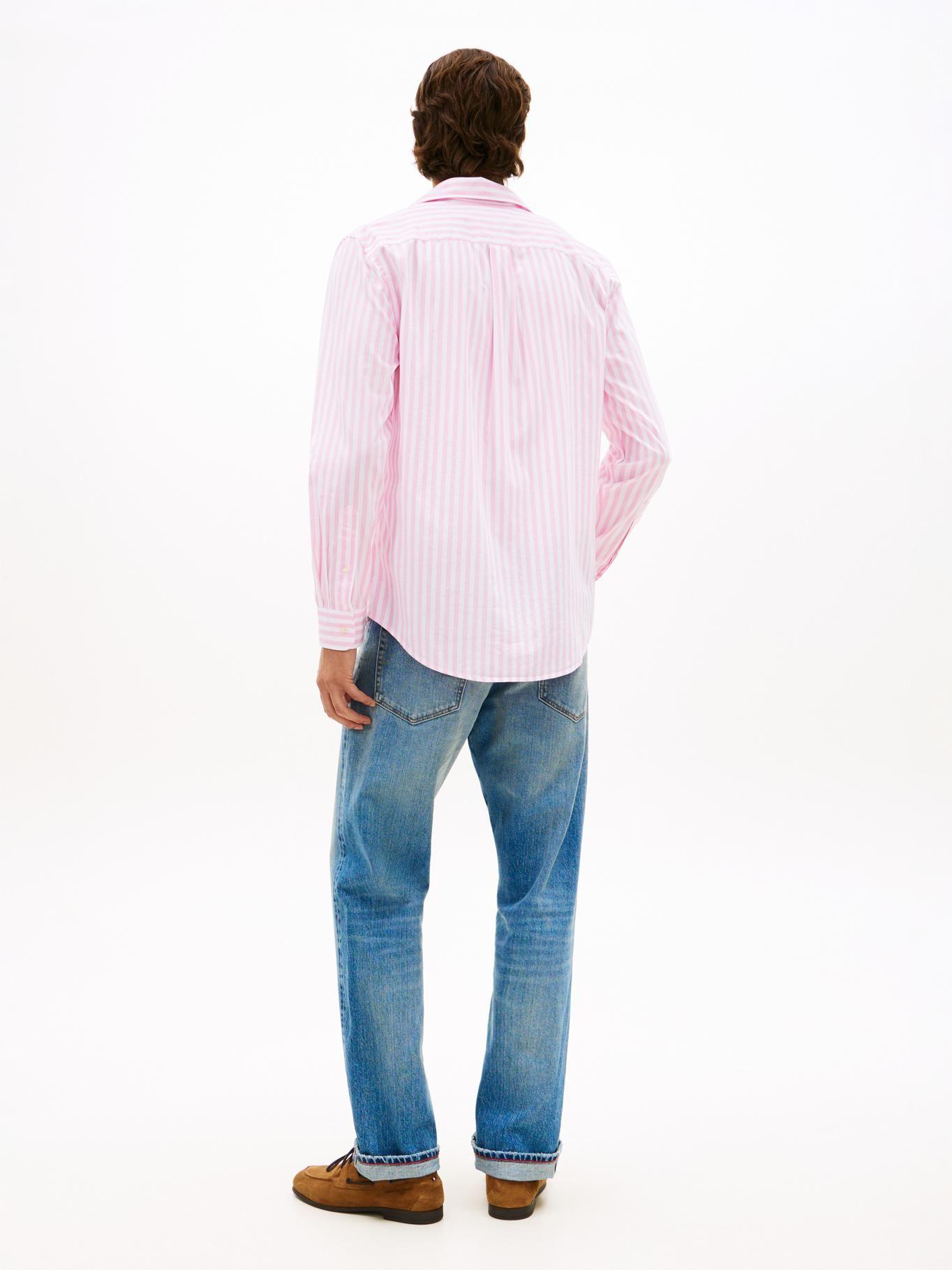 Camisa De Popelín A Rayas Regular Fit-2